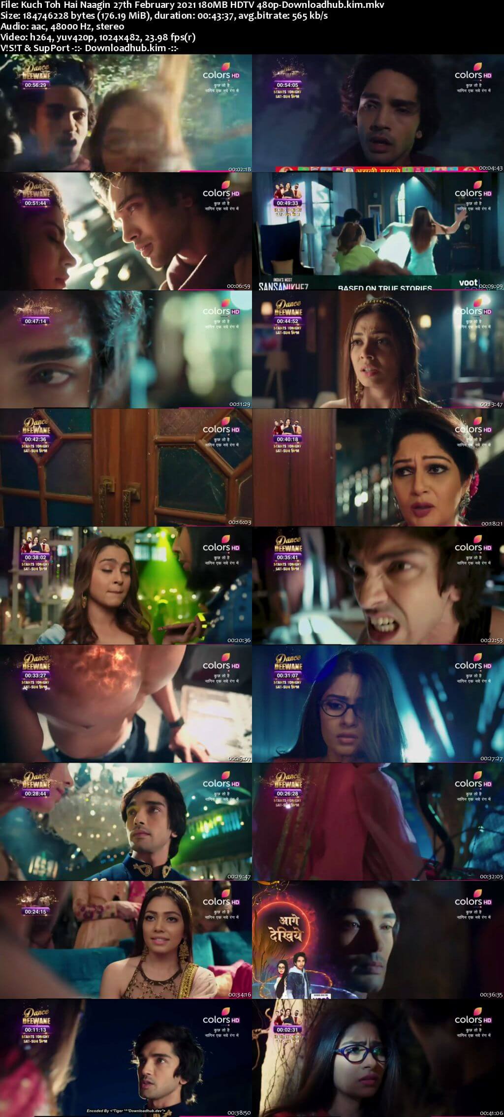 Kuch Toh Hai Naagin 27th February 2021 180MB HDTV 480p