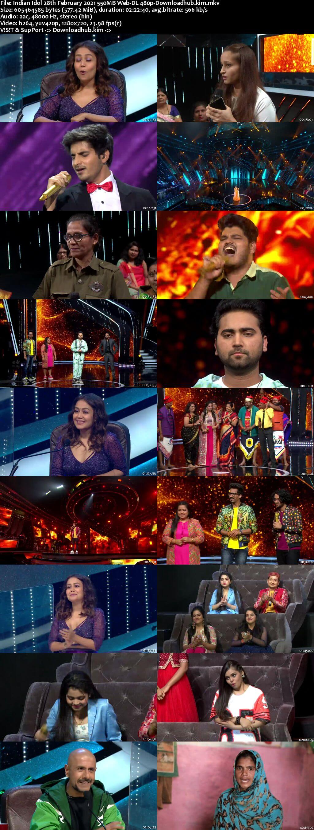 Indian Idol 28 February 2021 Episode 28 Web-DL 480p