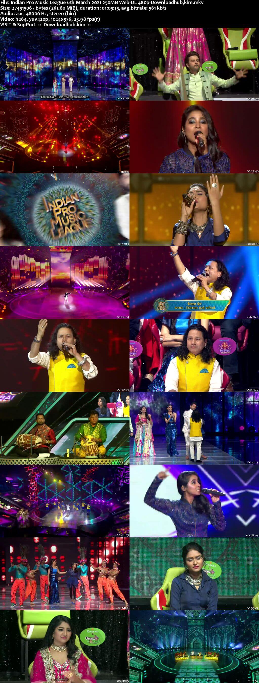 Indian Pro Music League 6th March 2021 250MB Web-DL 480p