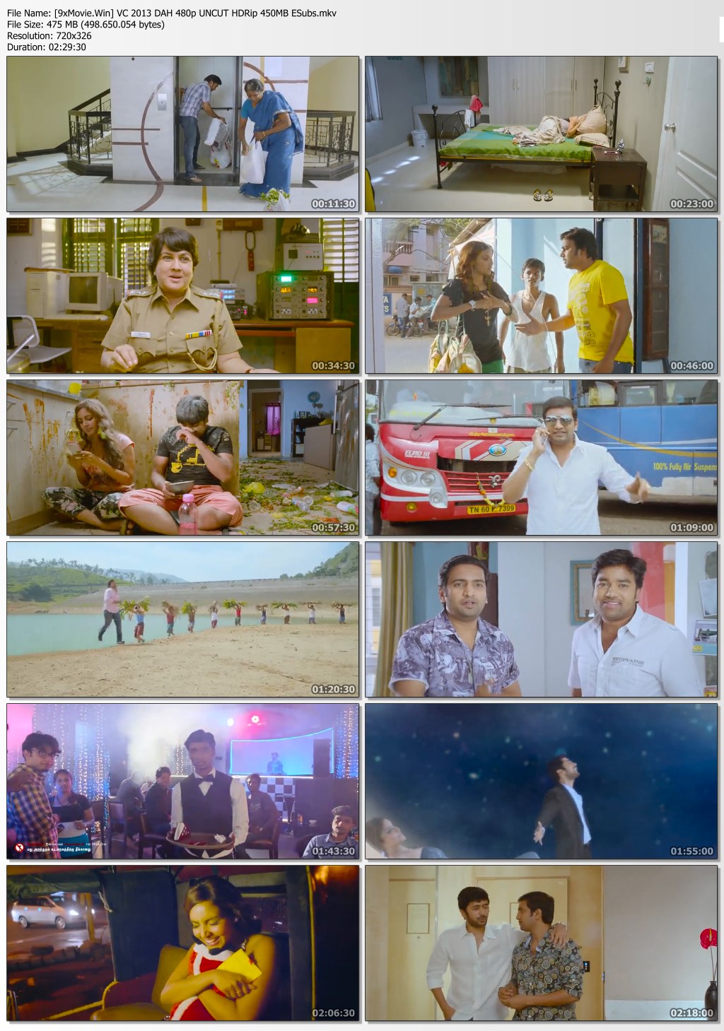 Vanakkam Chennai 2013 Dual Audio Hindi 480p UNCUT HDRip x264 450MB ESubs