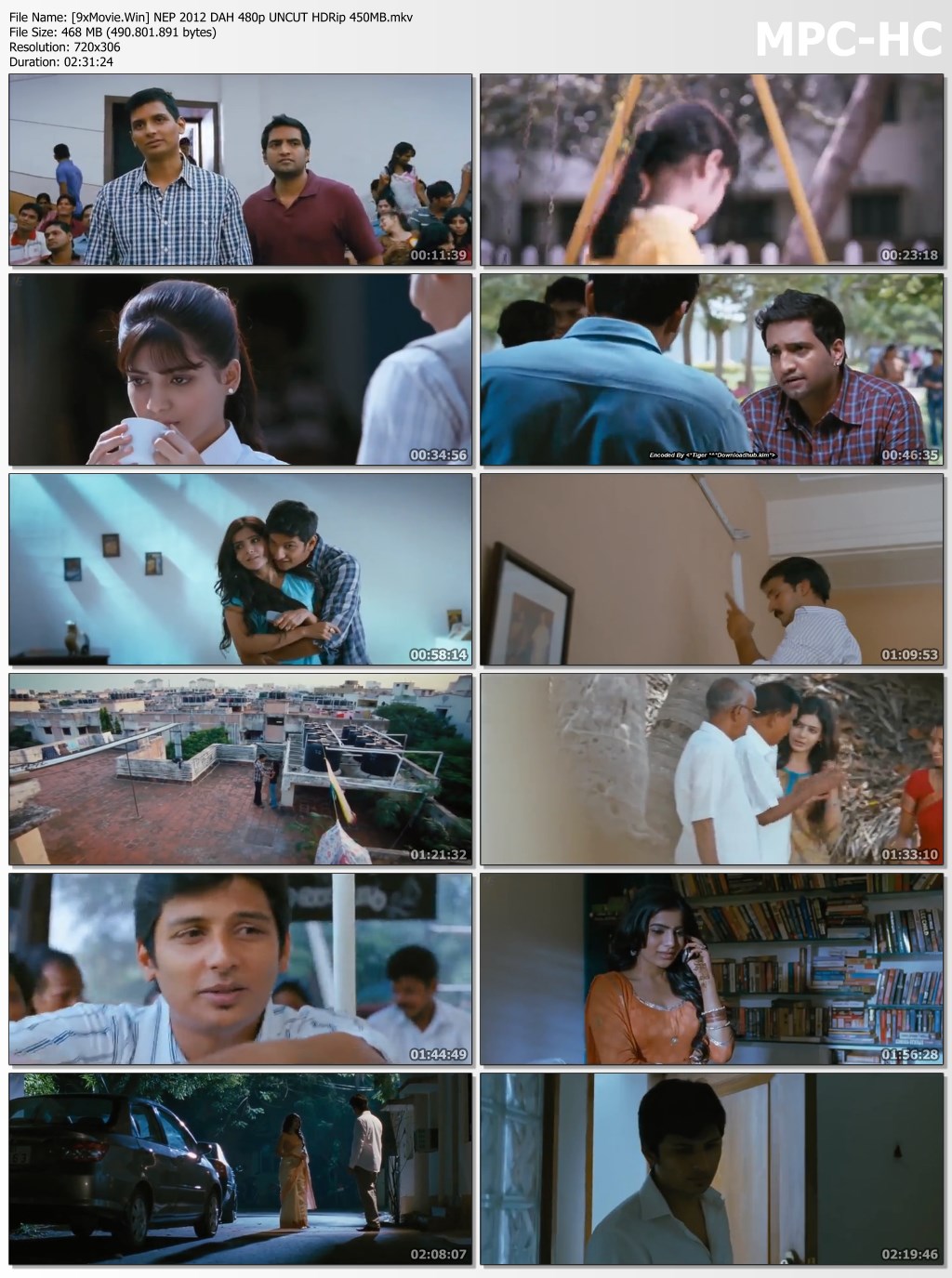 Neethaane En Ponvasantham 2012 Dual Audio Hindi 480p UNCUT HDRip x264 450MB