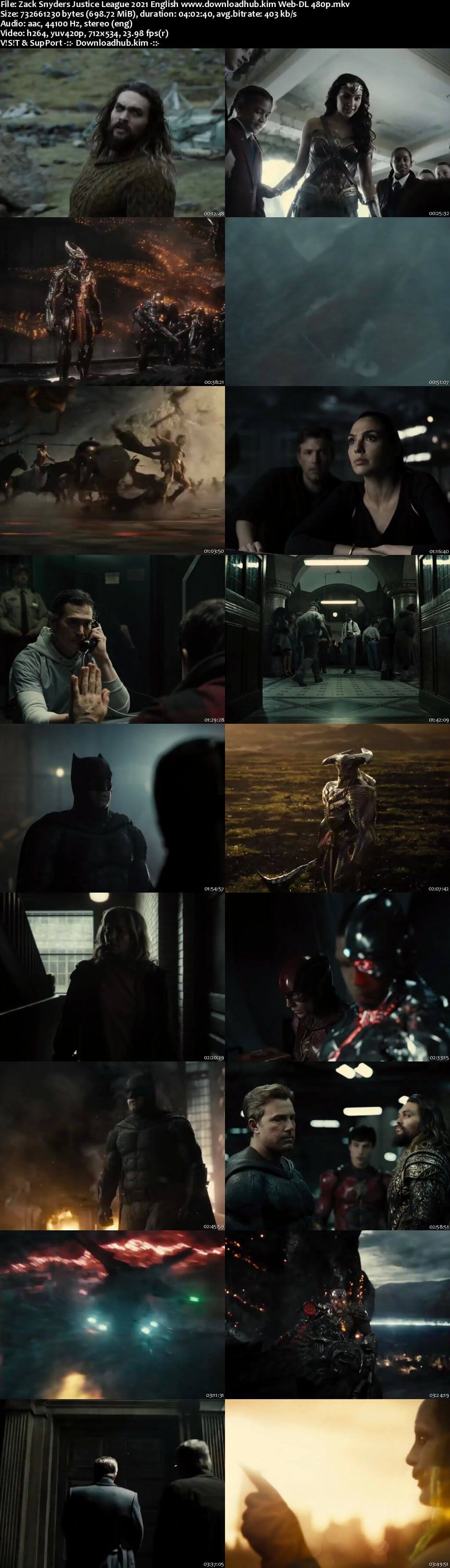 Zack Snyders Justice League 2021 English 700MB Web-DL 480p