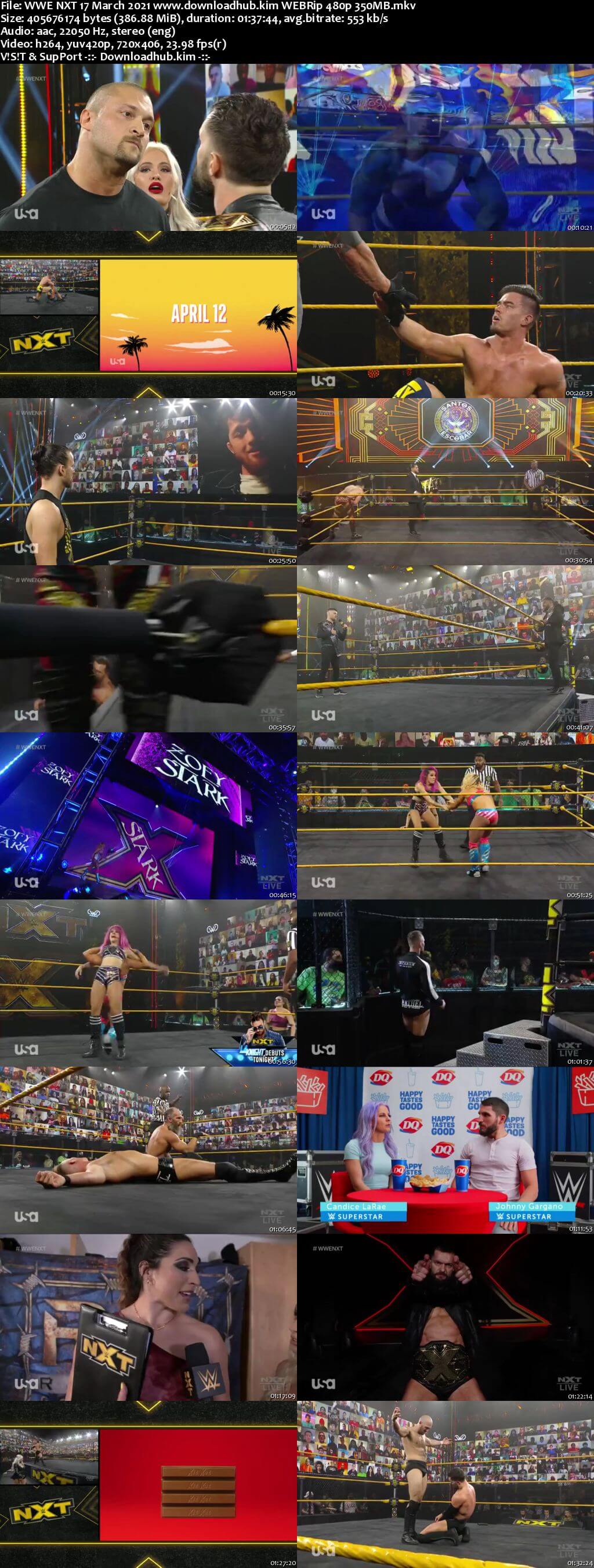 WWE NXT 17th March 2021 400MB HDTV 480p