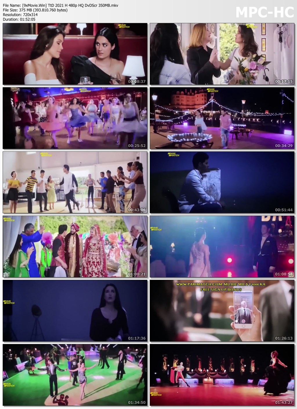 Time to Dance 2021 Hindi 480p HQ DvDScr x264 350MB