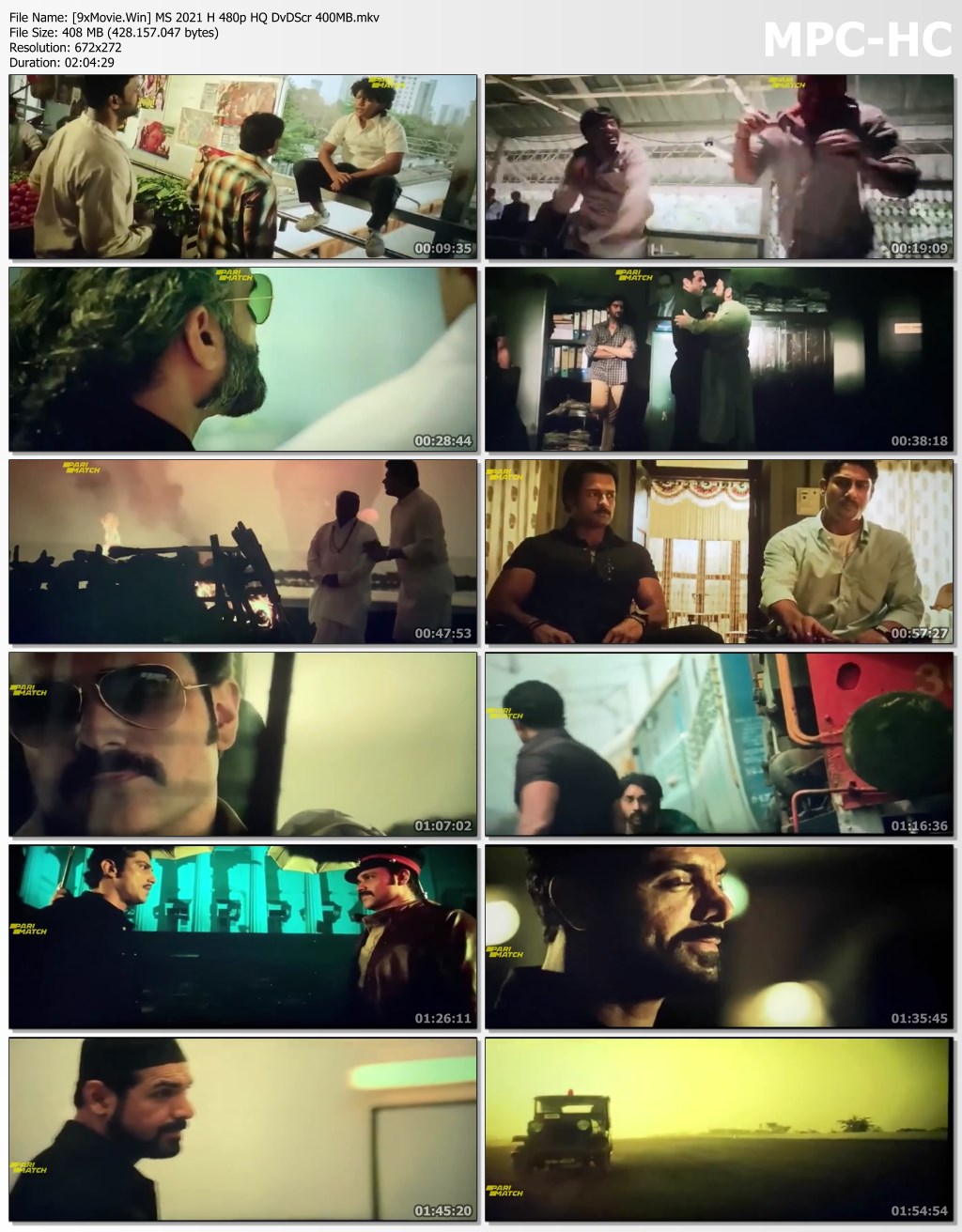 Mumbai Saga 2021 Hindi 480p HQ DvDScr x264 400MB