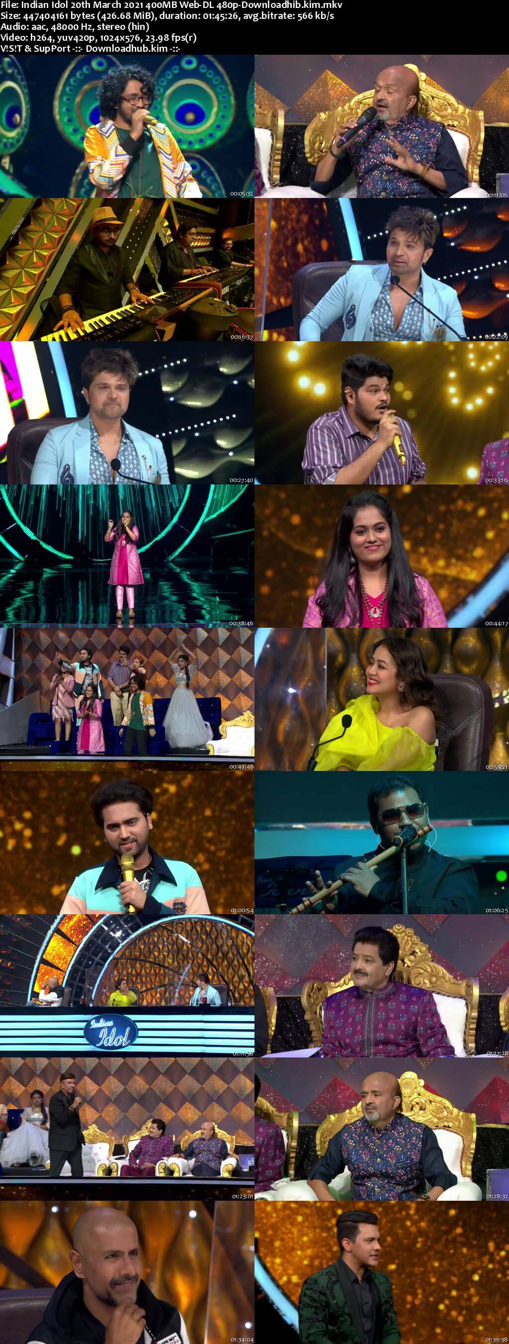 Indian Idol 20 March 2021 Episode 33 Web-DL 480p