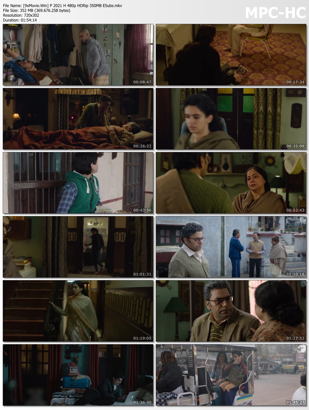 Pagglait 2021 Hindi 480p HDRip x264 350MB ESubs