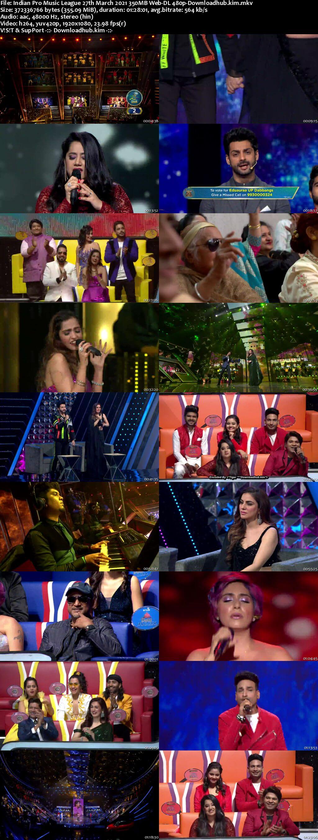 Indian Pro Music League 27th March 2021 350MB Web-DL 480p