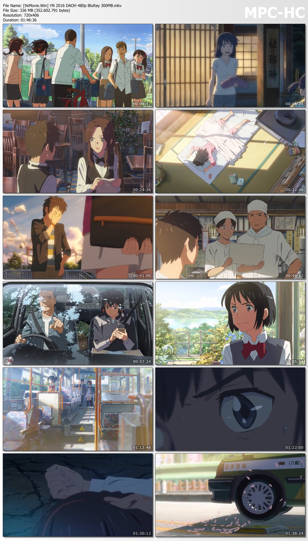 Your Name. 2016 Dual Audio ORG Hindi 480p BluRay x264 300MB