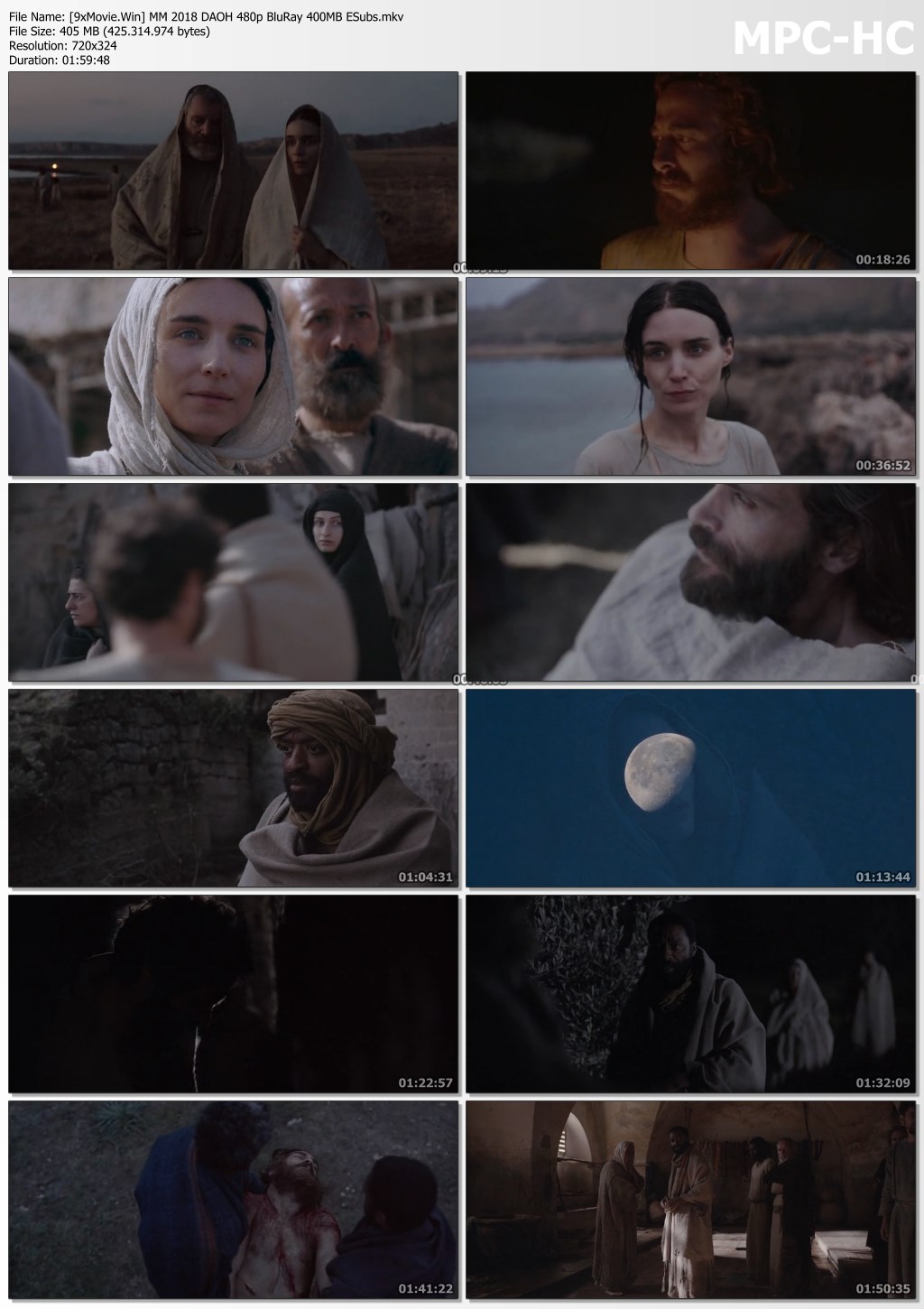 Mary Magdalene 2018 Dual Audio ORG Hindi 480p BluRay x264 400MB ESubs