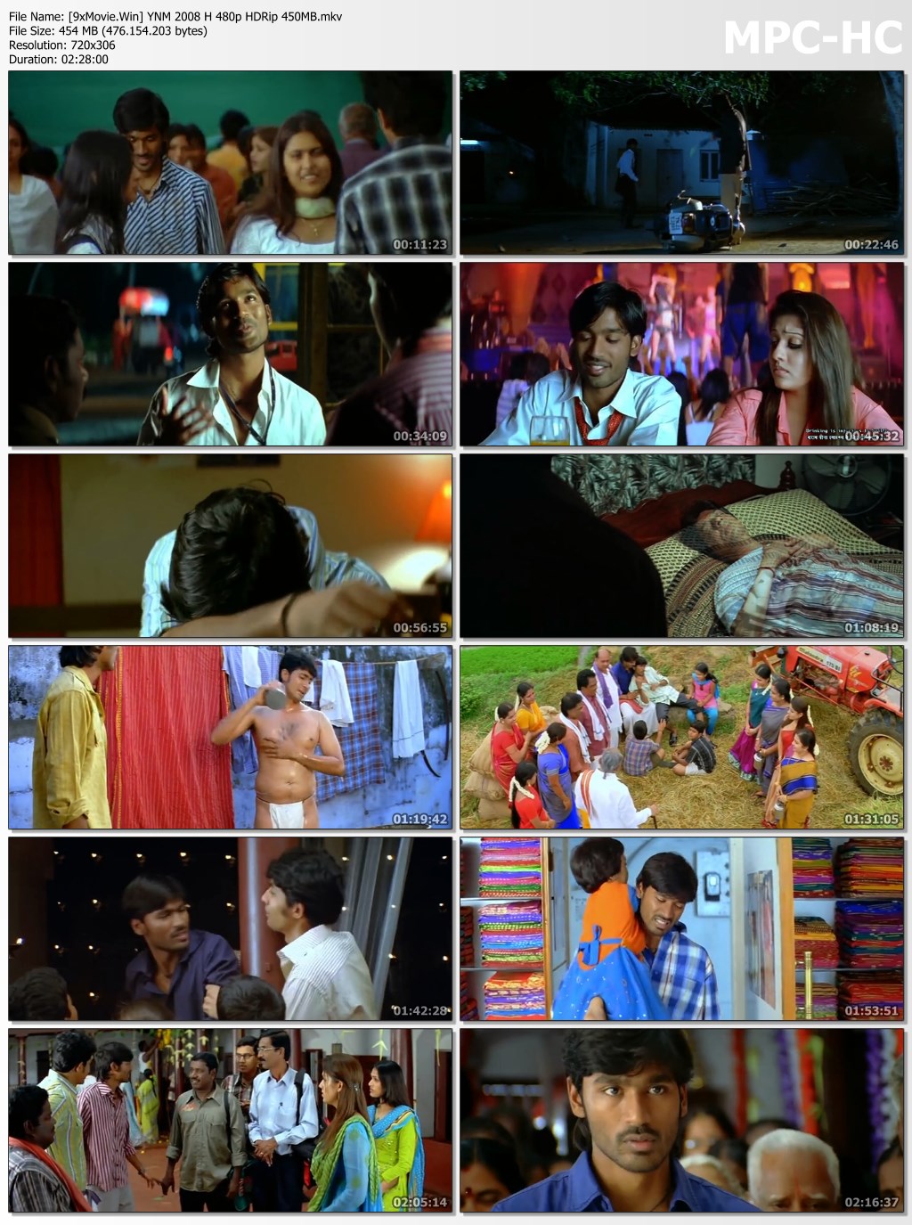 Yaaradi Nee Mohini 2008 Hindi 480p HDRip x264 450MB