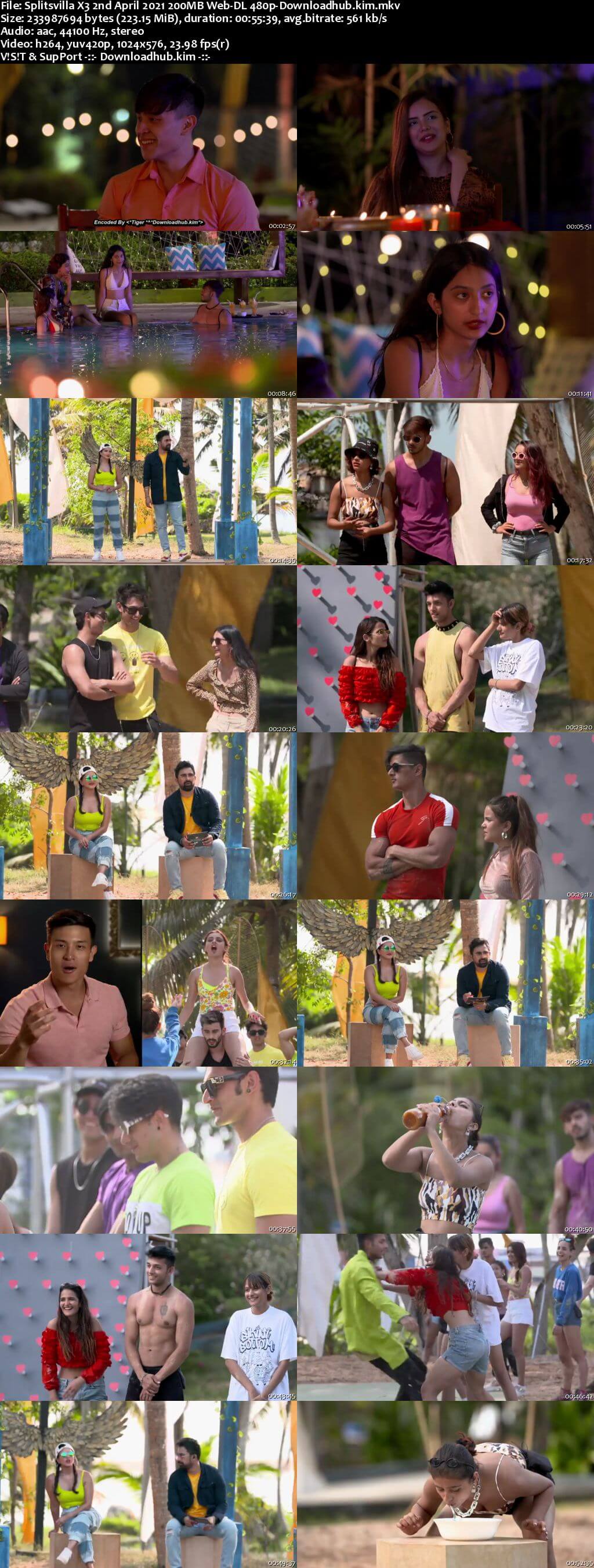 Splitsvilla X3 2nd April 2021 200MB Web-DL 480p