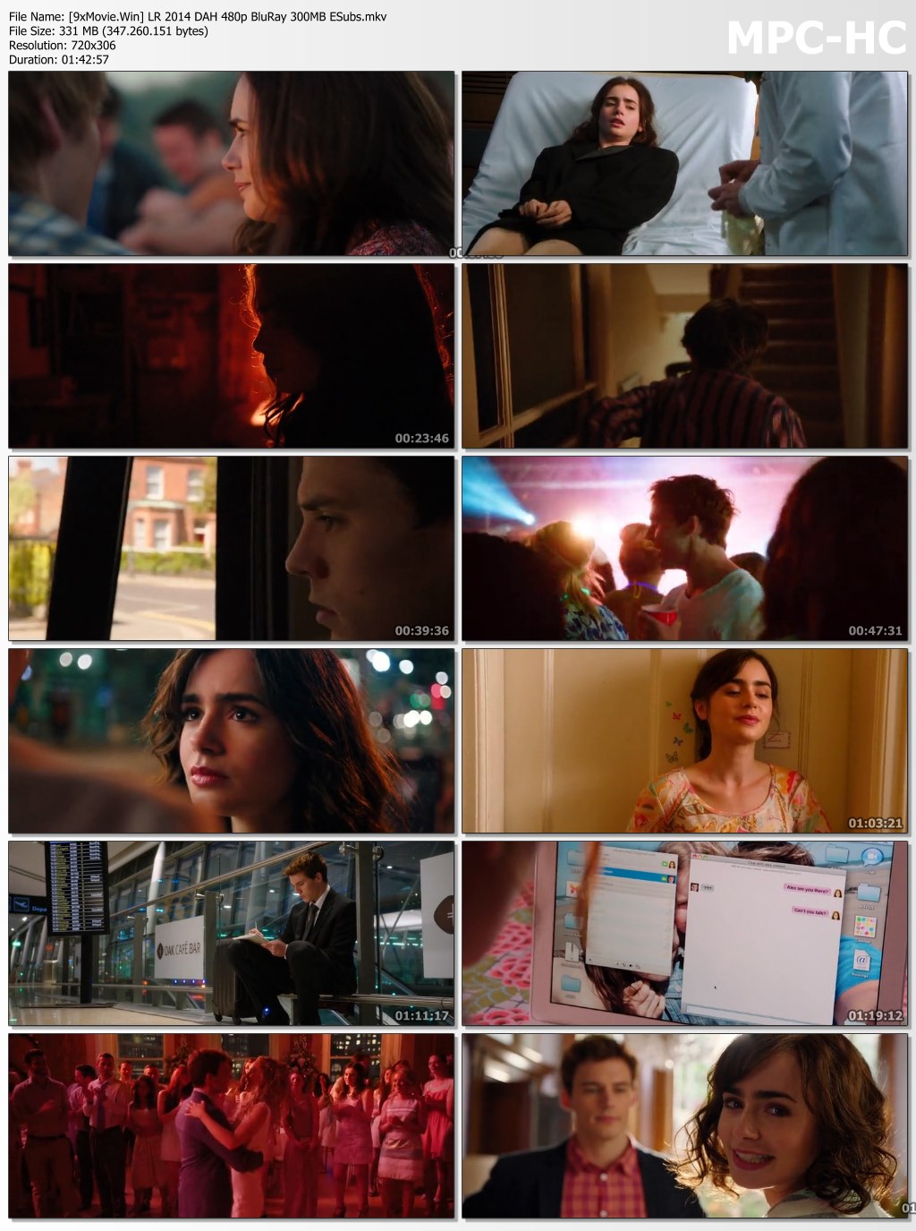 Love, Rosie 2014 Dual Audio Hindi 480p BluRay x264 300MB ESubs