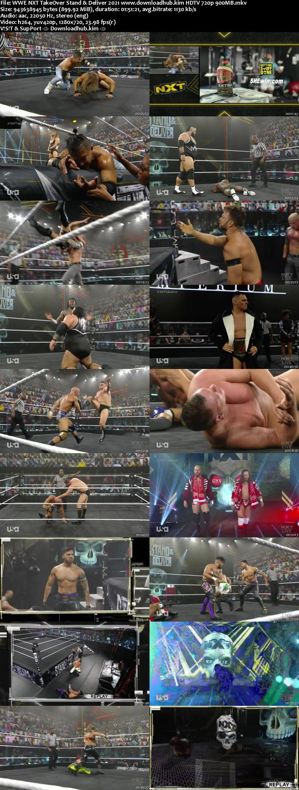 WWE NXT TakeOver Stand And Deliver Night 01 7th April 2021 720p 400MB PPV HDTV 480p