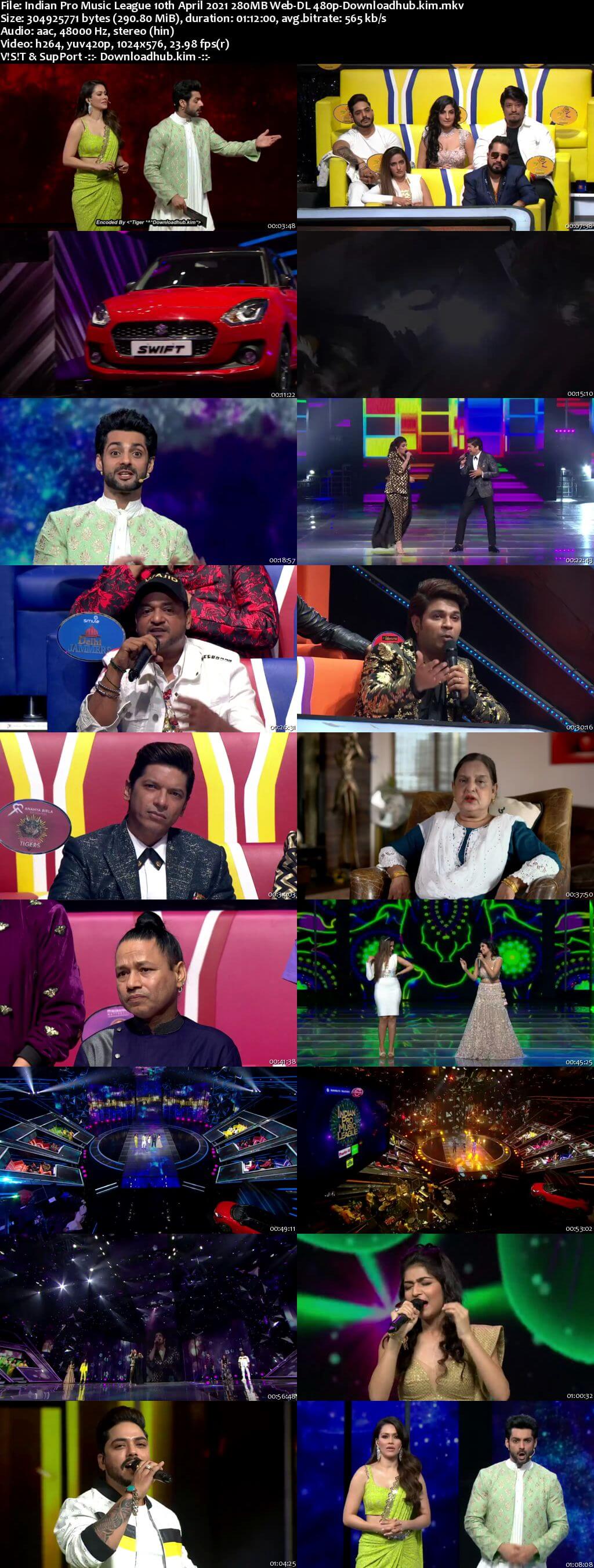 Indian Pro Music League 10th April 2021 280MB Web-DL 480p