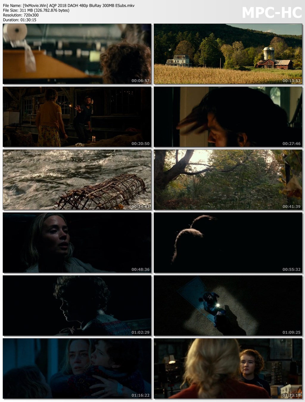 A Quiet Place 2018 Hollywood Movie Hindi ORG 480p BluRay x264 300MB ESubs