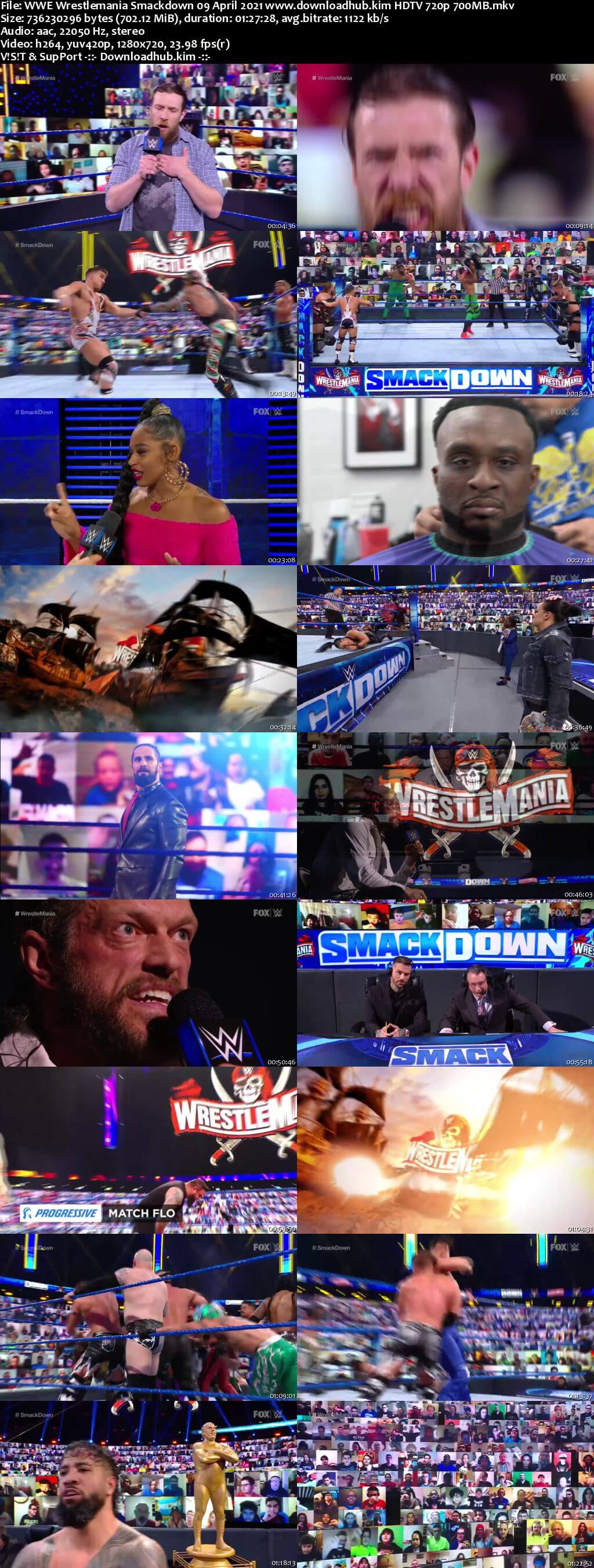 WWE Wrestlemania Smackdown 9th April 2021 720p 300MB HDTV 480p