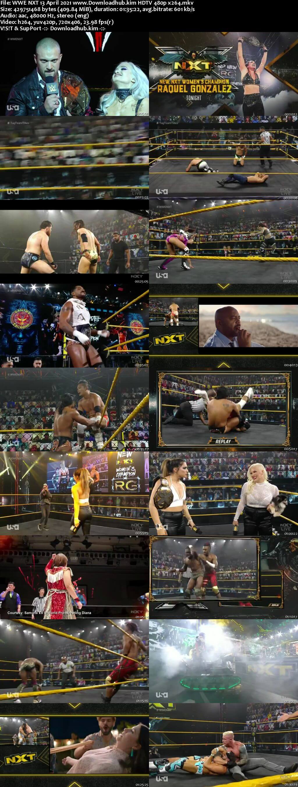 WWE NXT 13th April 2021 400MB HDTV 480p