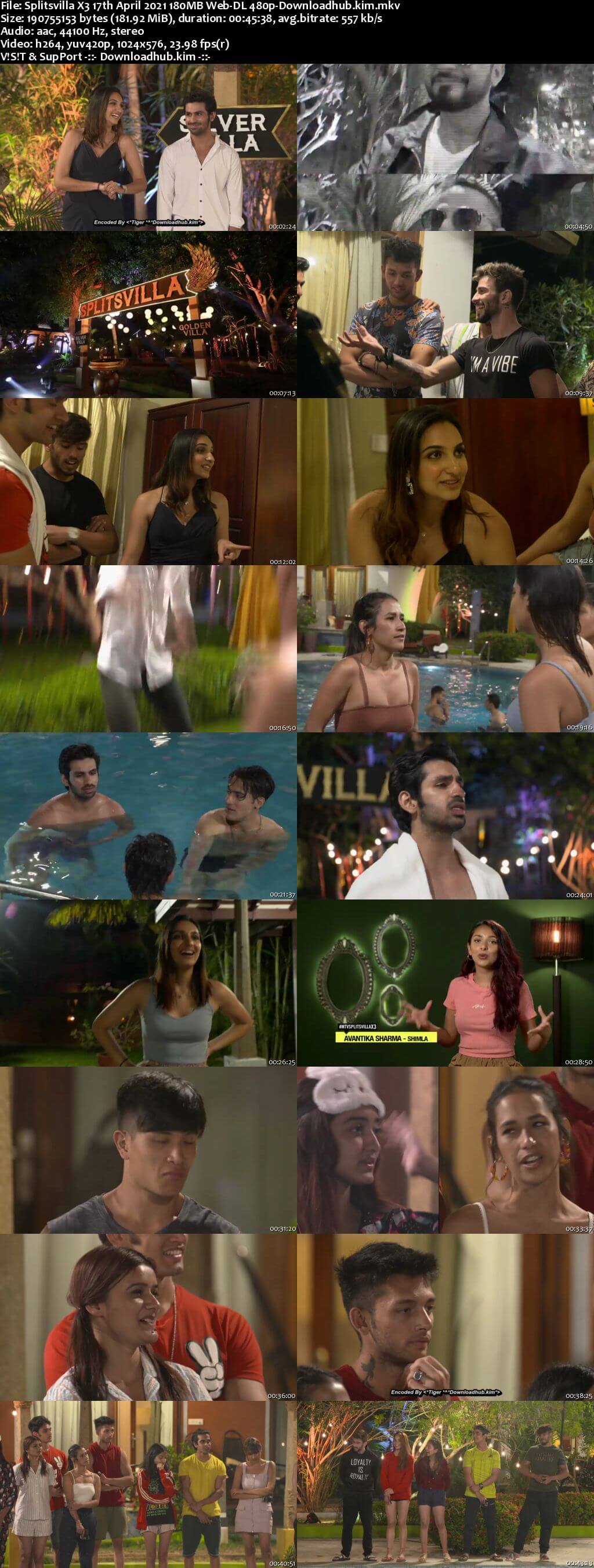 Splitsvilla X3 17th April 2021 180MB Web-DL 480p