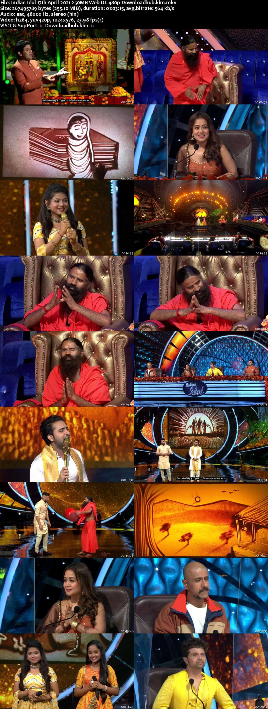 Indian Idol 17 April 2021 Episode 41 Web-DL 480p