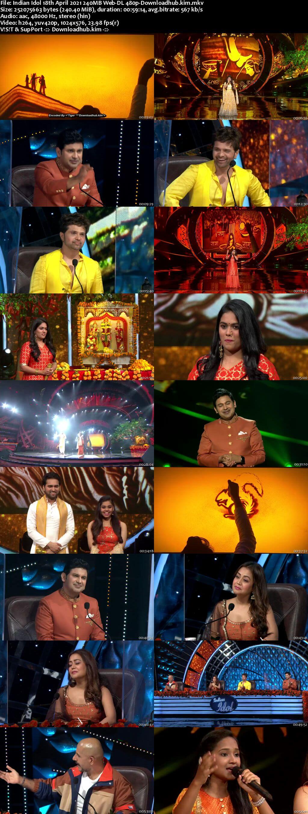 Indian Idol 18 April 2021 Episode 42 Web-DL 480p