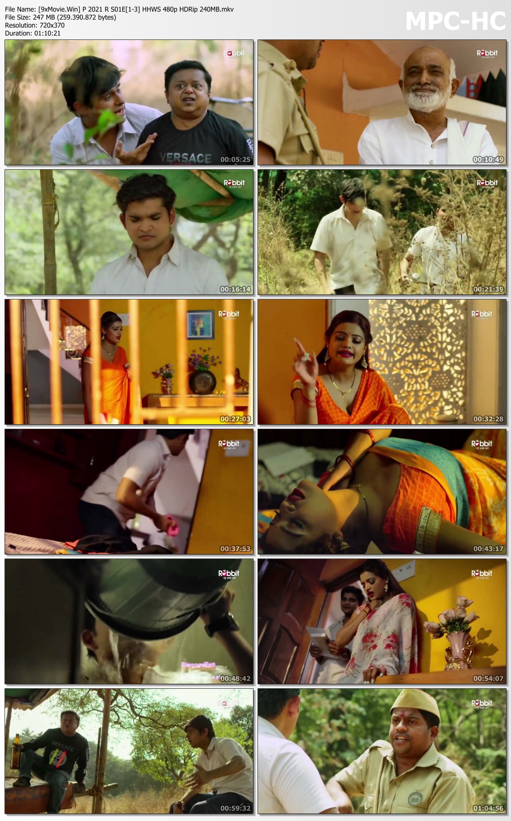 Phuljhadi 2021 Rabbit S01 Hindi Hot Web Series 480p HDRip x264 240MB