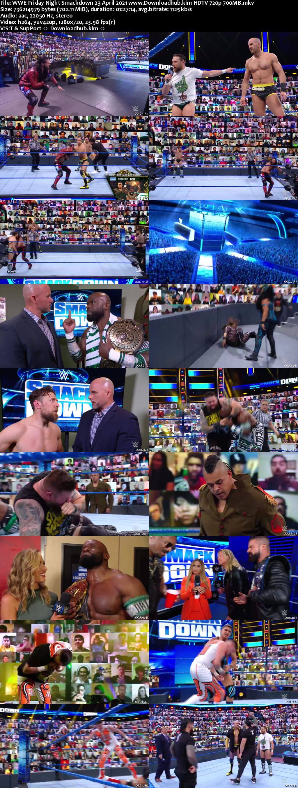 WWE Friday Night Smackdown 23rd April 2021 720p 300MB HDTV 480p