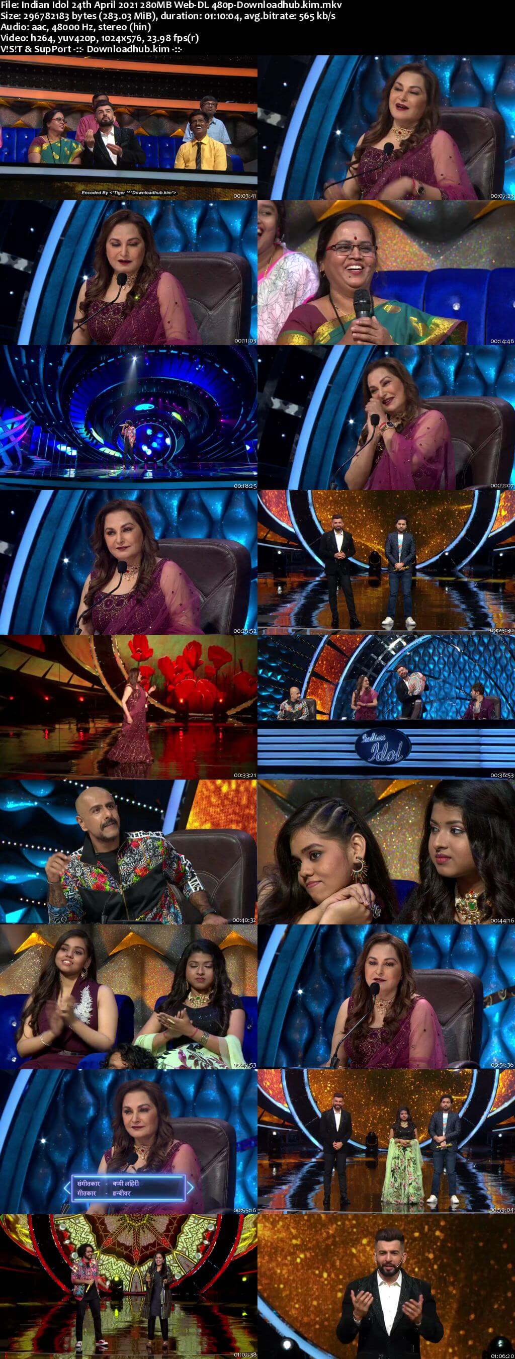 Indian Idol 24 April 2021 Episode 43 Web-DL 480p