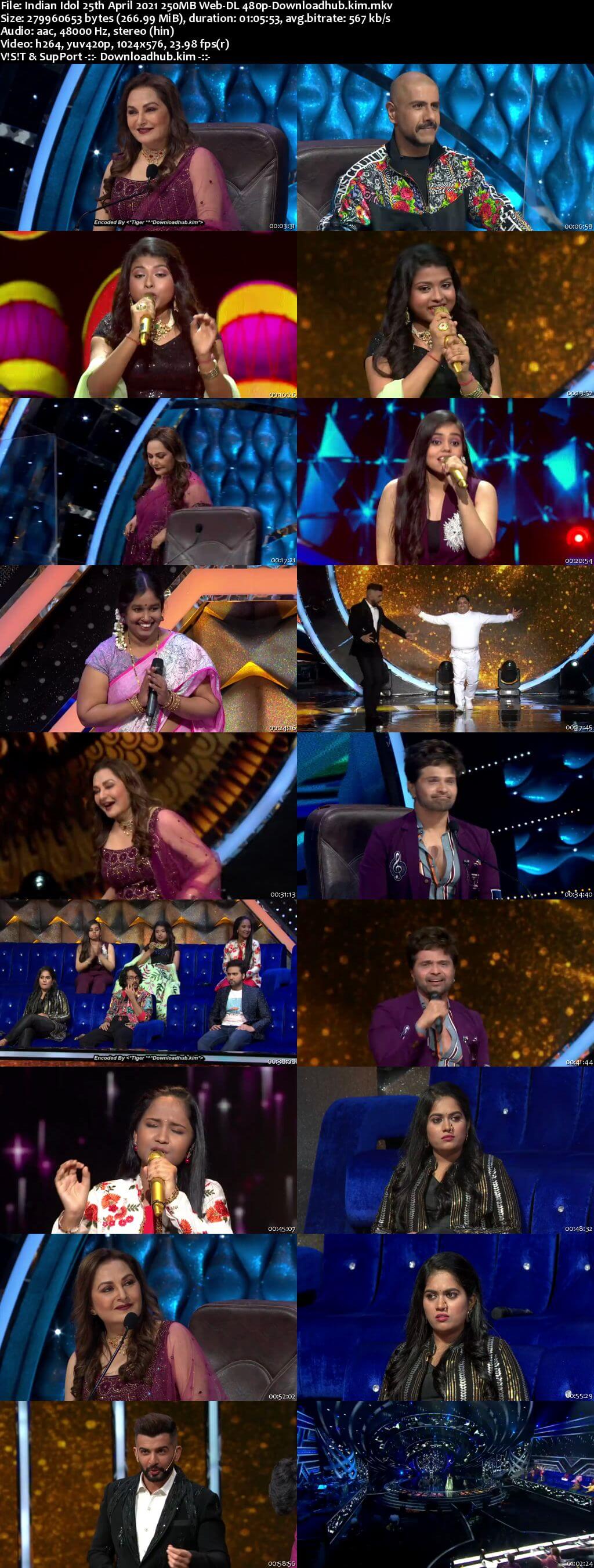 Indian Idol 25 April 2021 Episode 44 Web-DL 480p