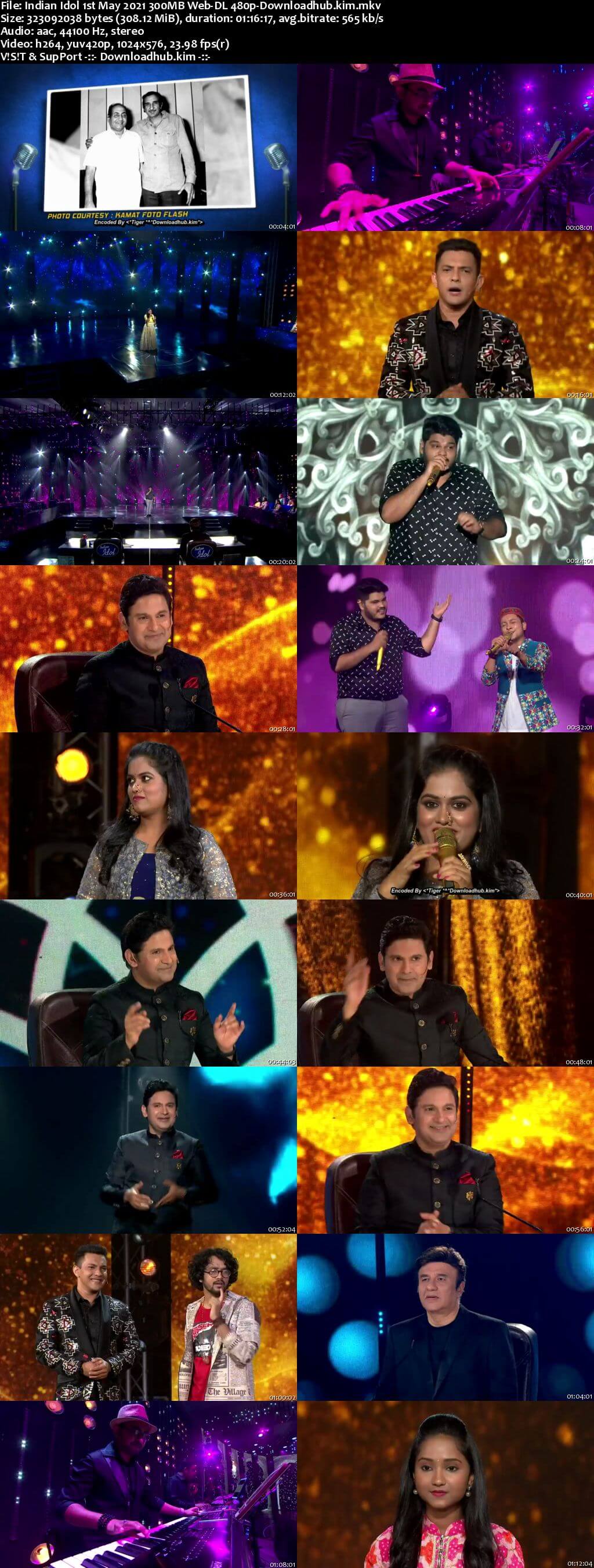 Indian Idol 01 May 2021 Episode 45 Web-DL 480p