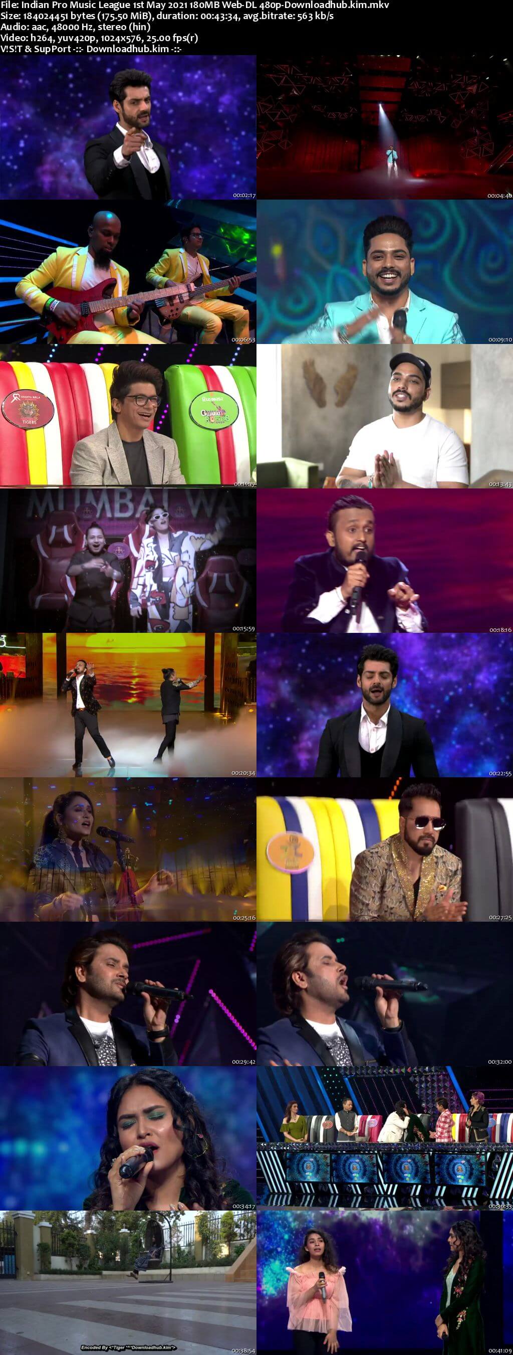 Indian Pro Music League 1st May 2021 180MB Web-DL 480p