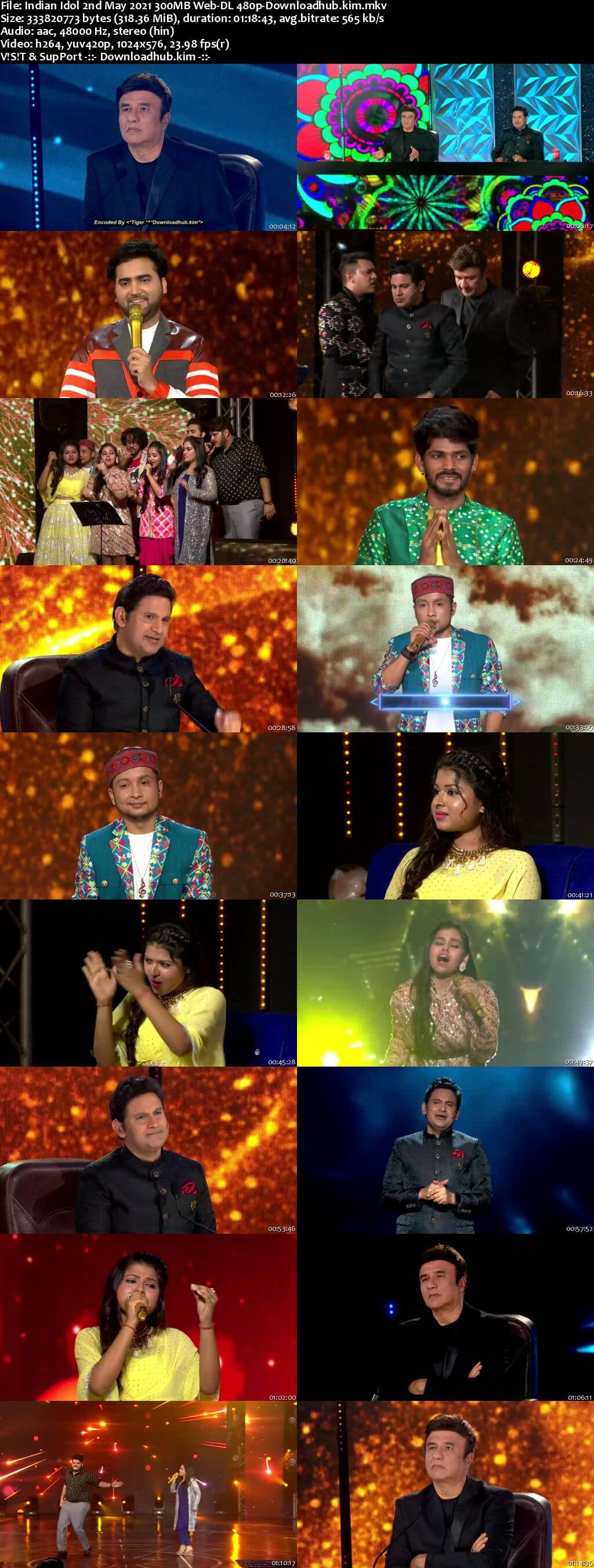 Indian Idol 02 May 2021 Episode 46 Web-DL 480p