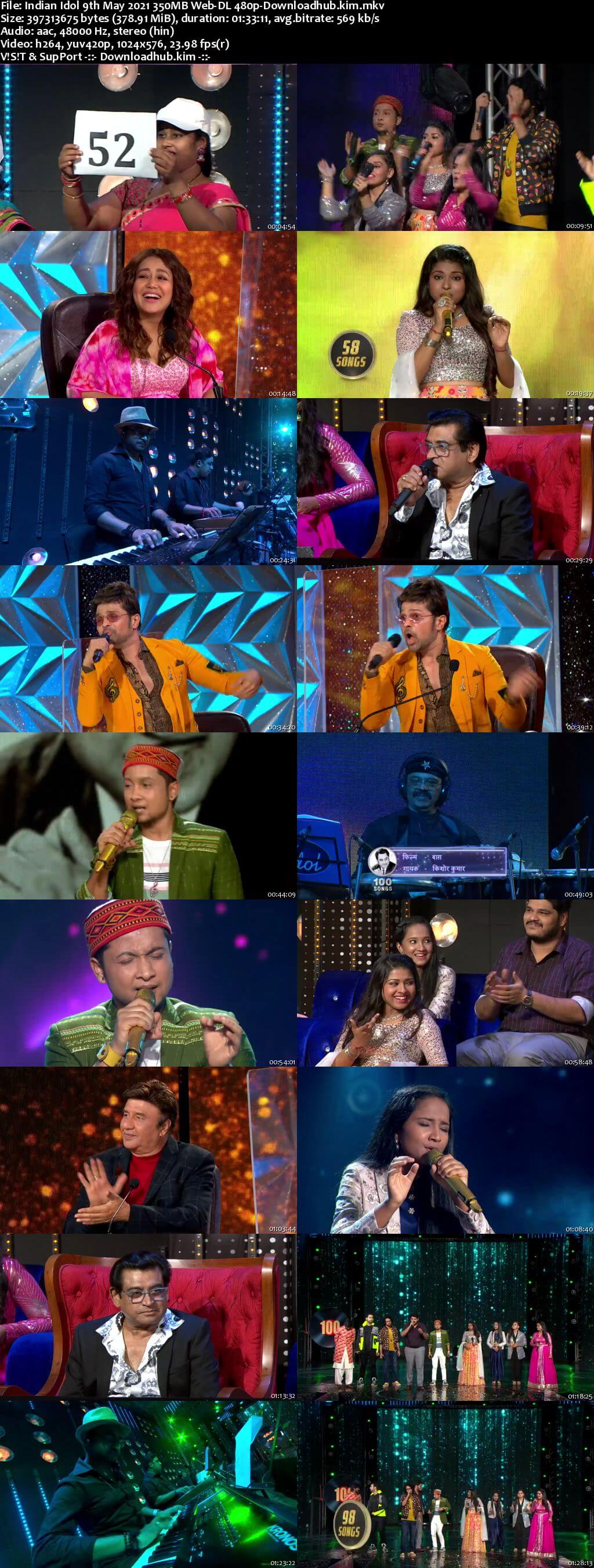 Indian Idol 09 May 2021 Episode 48 Web-DL 480p