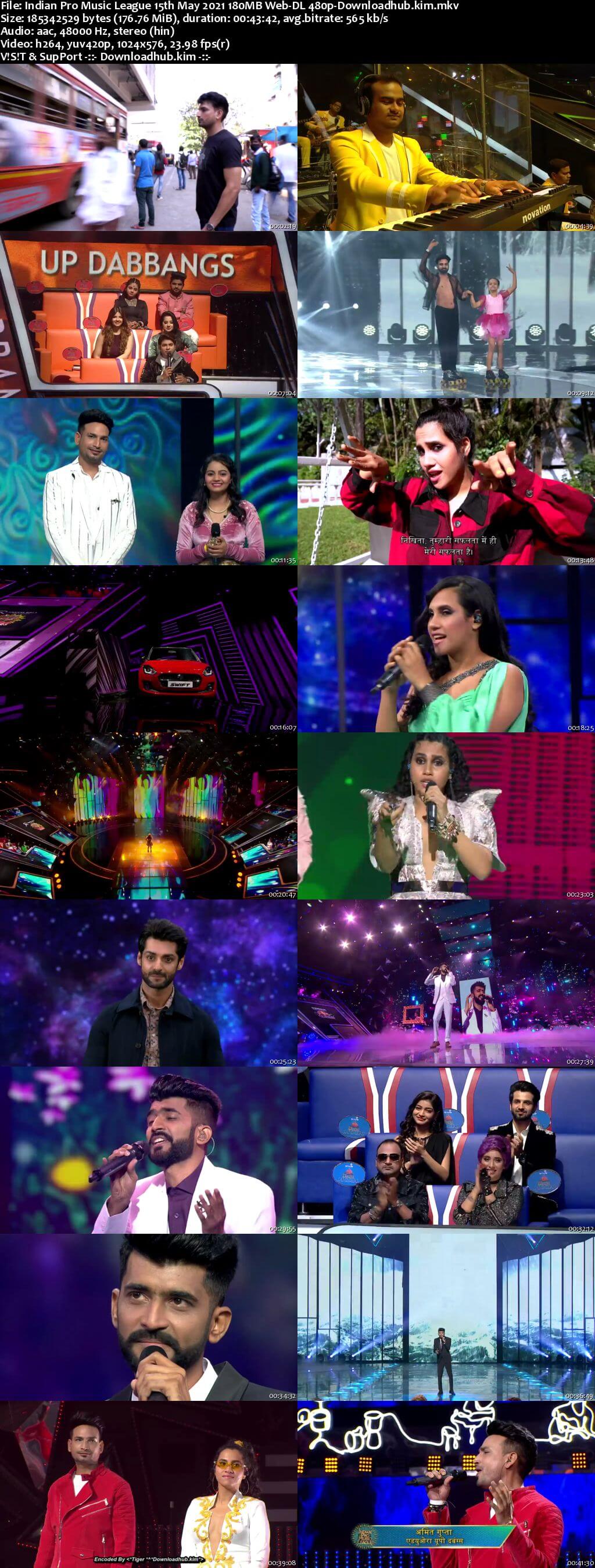 Indian Pro Music League 15th May 2021 180MB Web-DL 480p