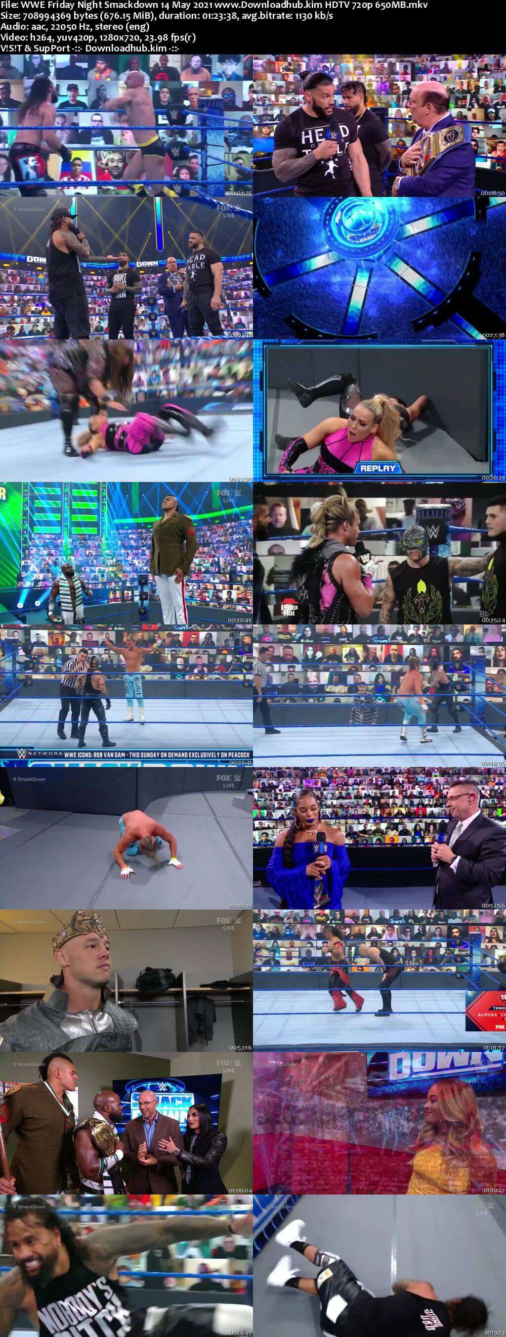 WWE Friday Night Smackdown 14th May 2021 720p 300MB HDTV 480p