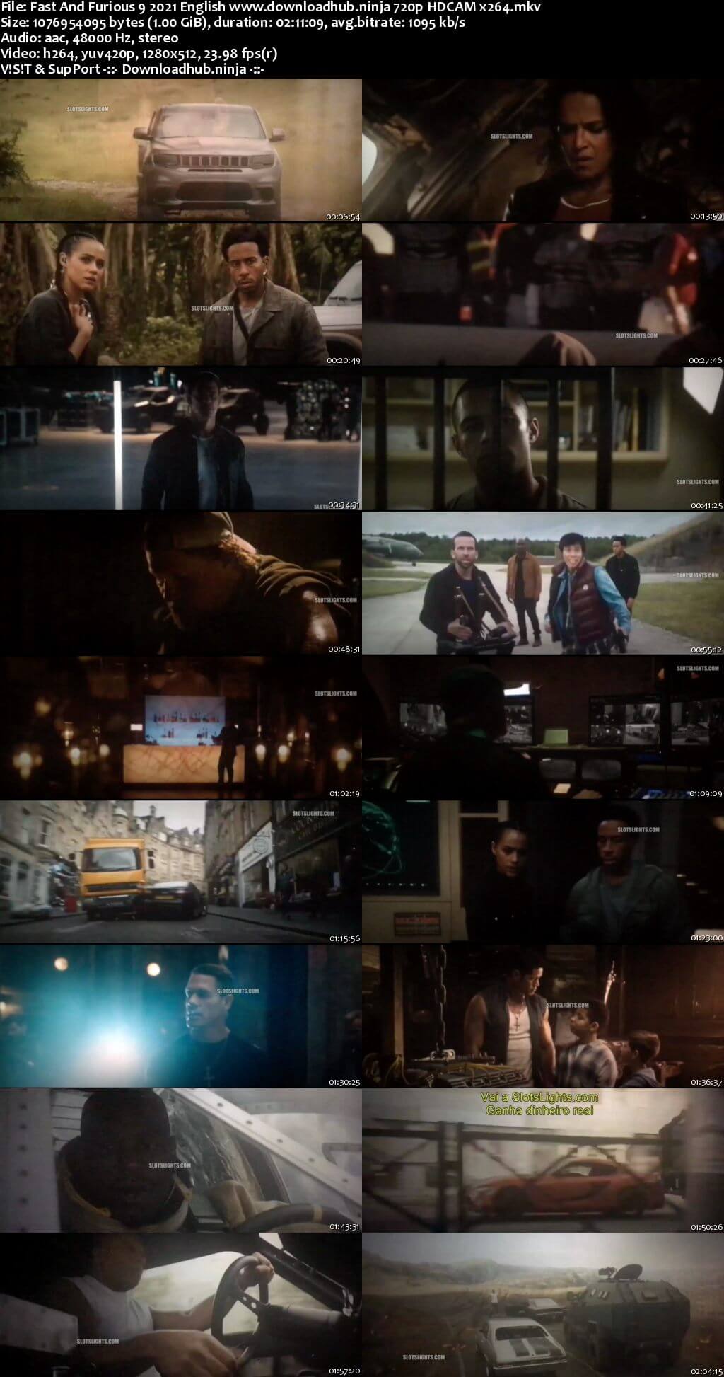 Fast And Furious 9 2021 English 720p 480p HDCAM x264