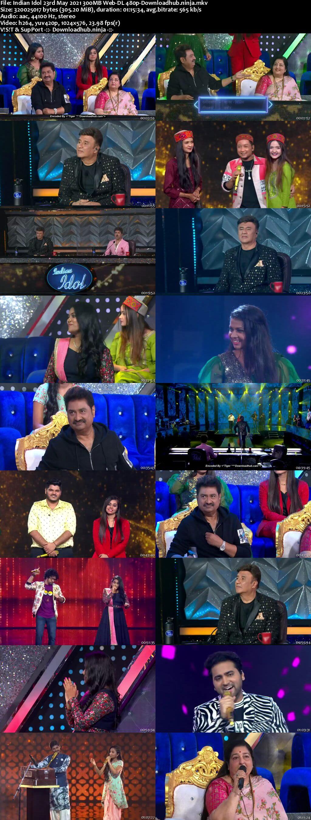 Indian Idol 23 May 2021 Episode 52 Web-DL 480p