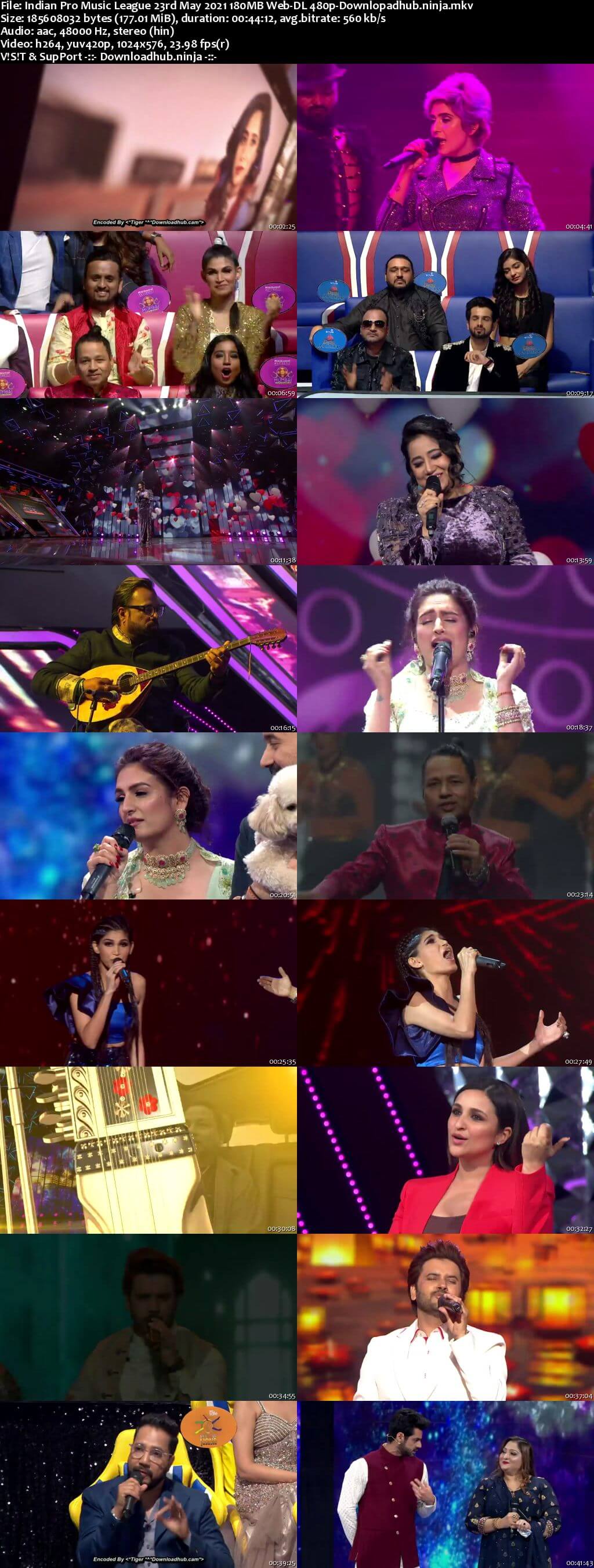 Indian Pro Music League 23rd May 2021 180MB Web-DL 480p