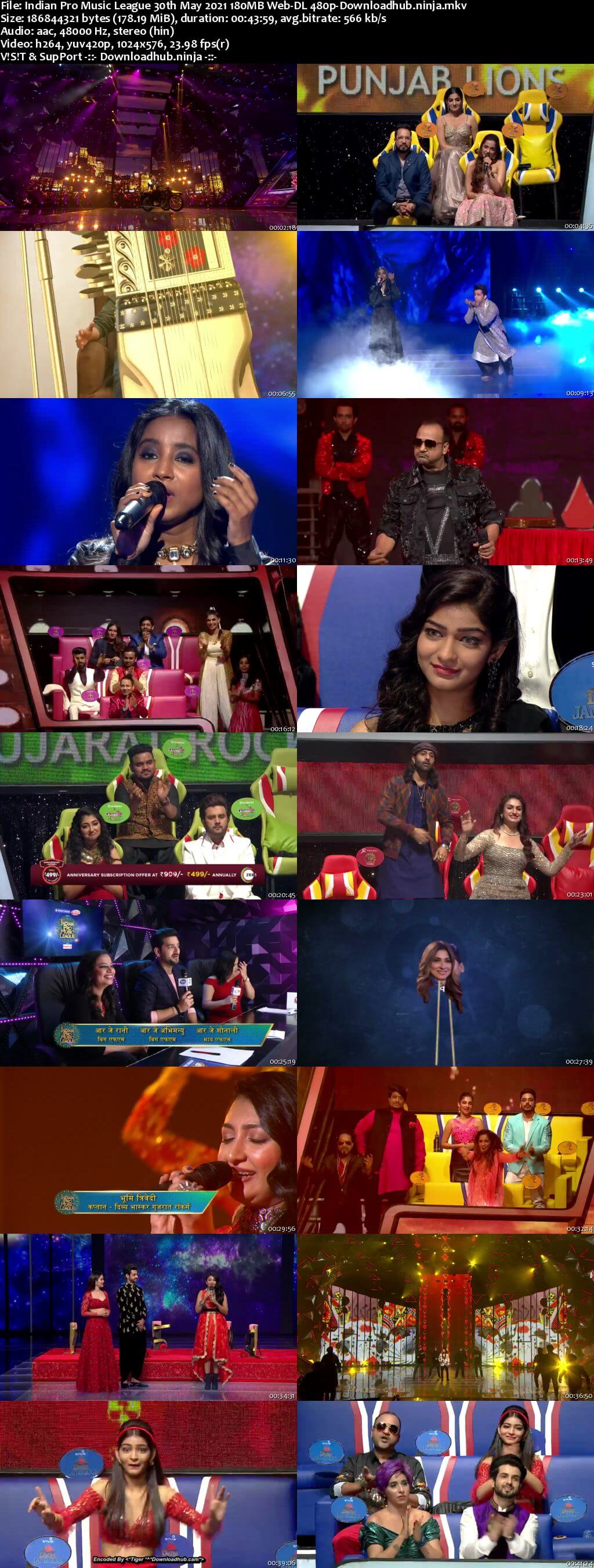 Indian Pro Music League 30th May 2021 180MB Web-DL 480p