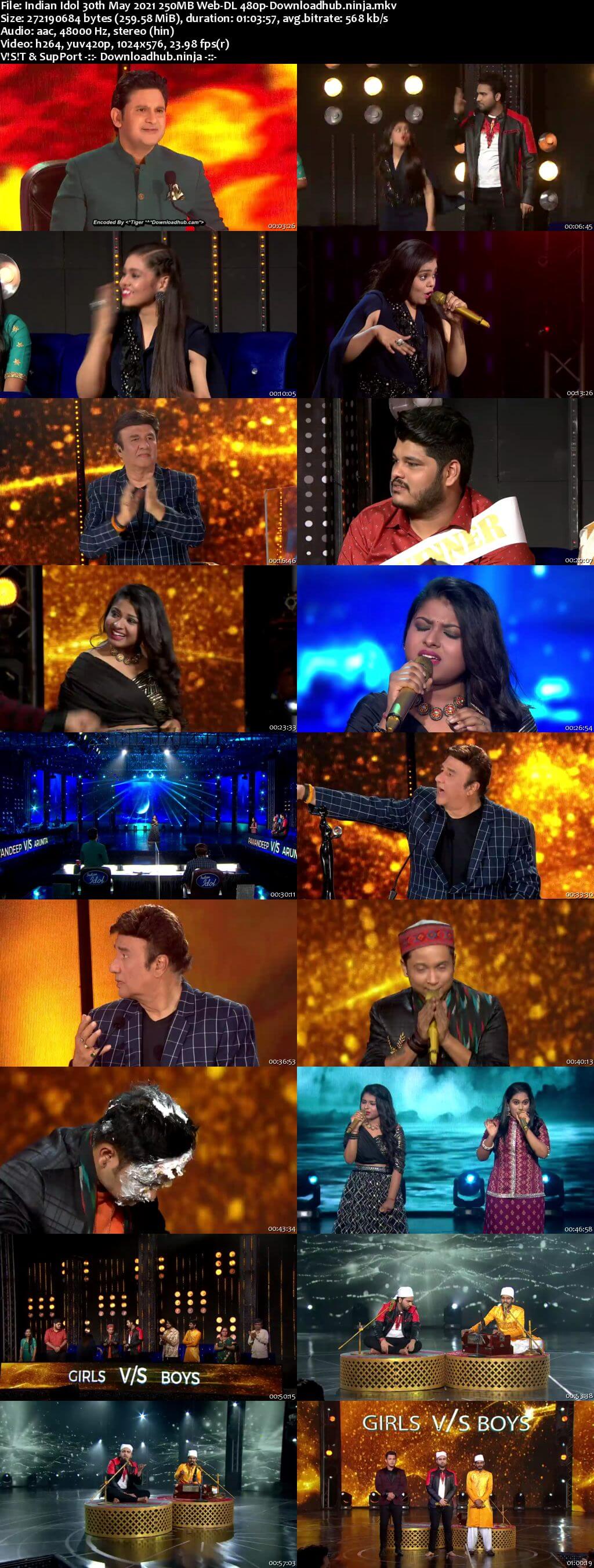 Indian Idol 30 May 2021 Episode 54 Web-DL 480p