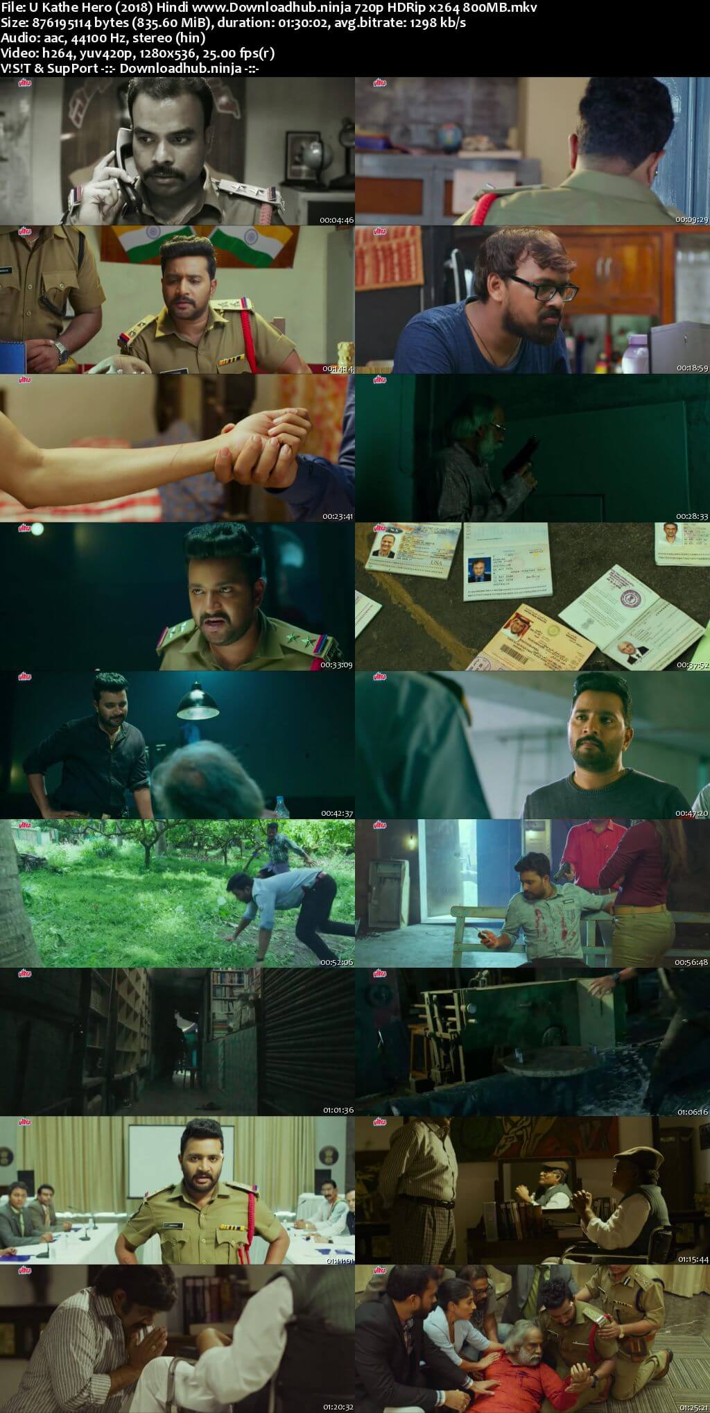 U kathe hero 2018 Hindi Dubbed 720p HDRip x264