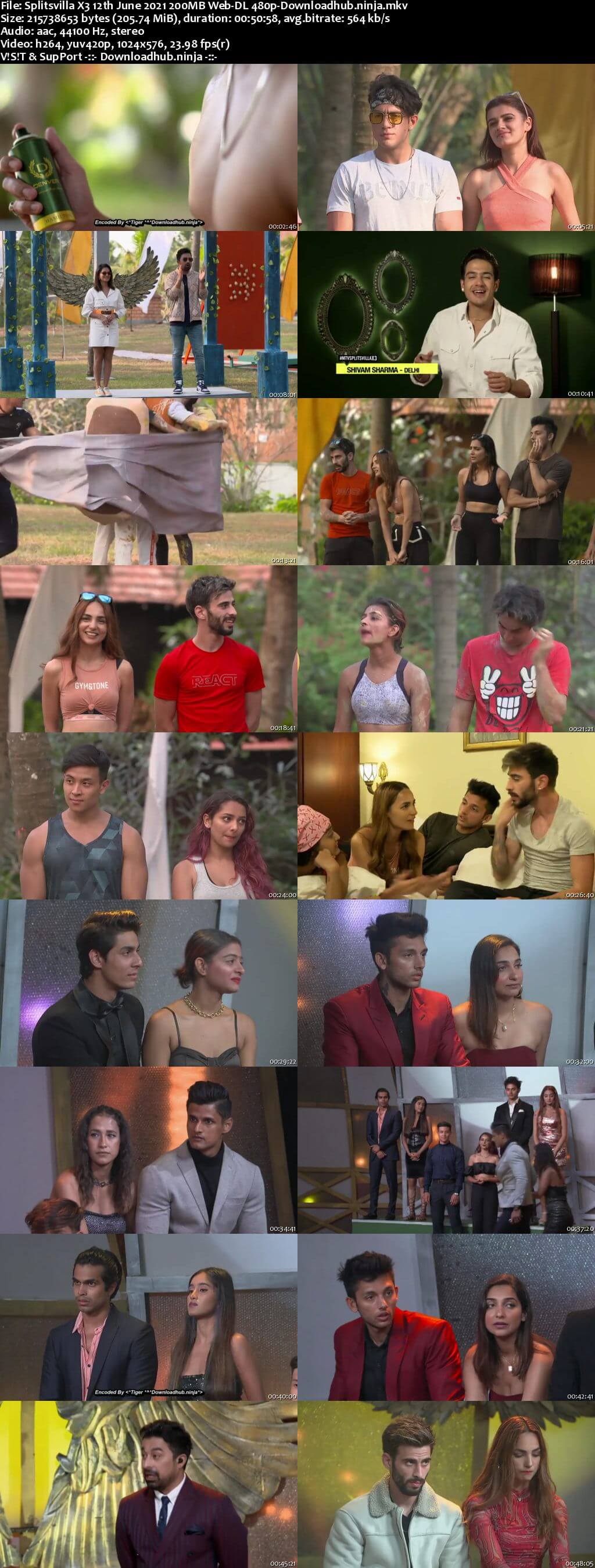 Splitsvilla X3 12th June 2021 200MB Web-DL 480p