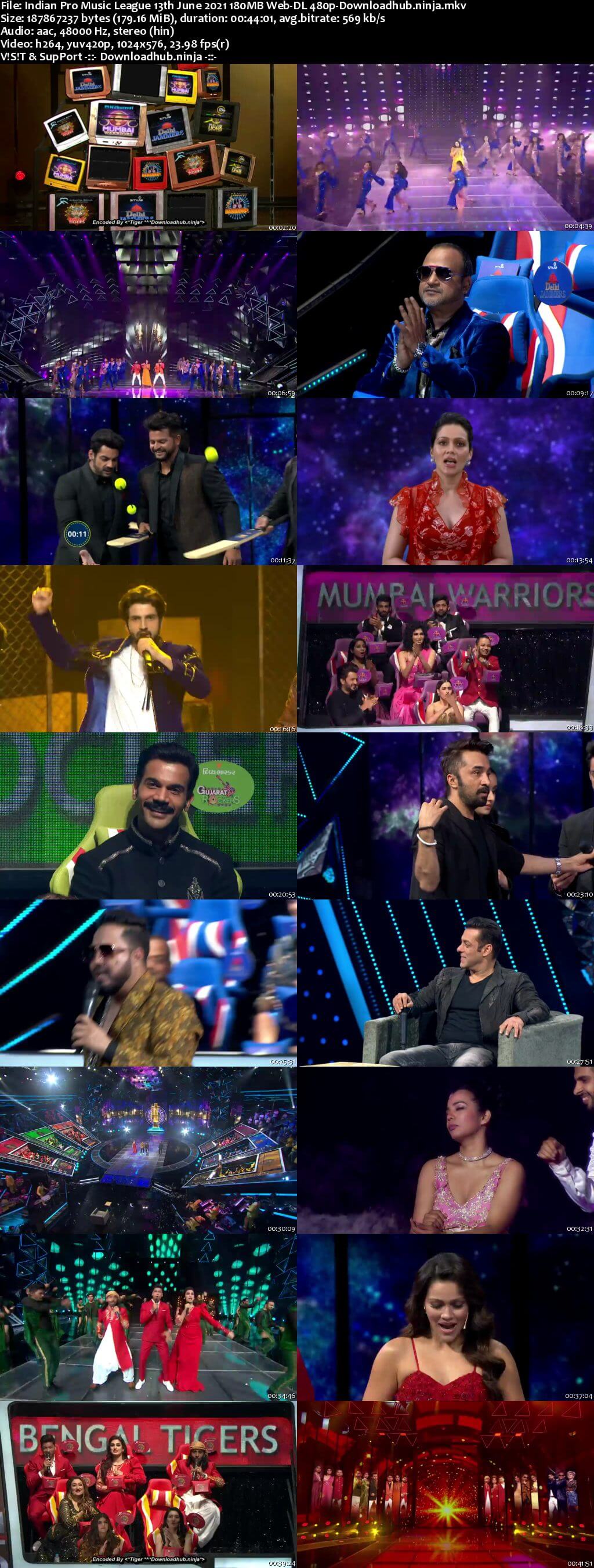 Indian Pro Music League 13th June 2021 180MB Web-DL 480p