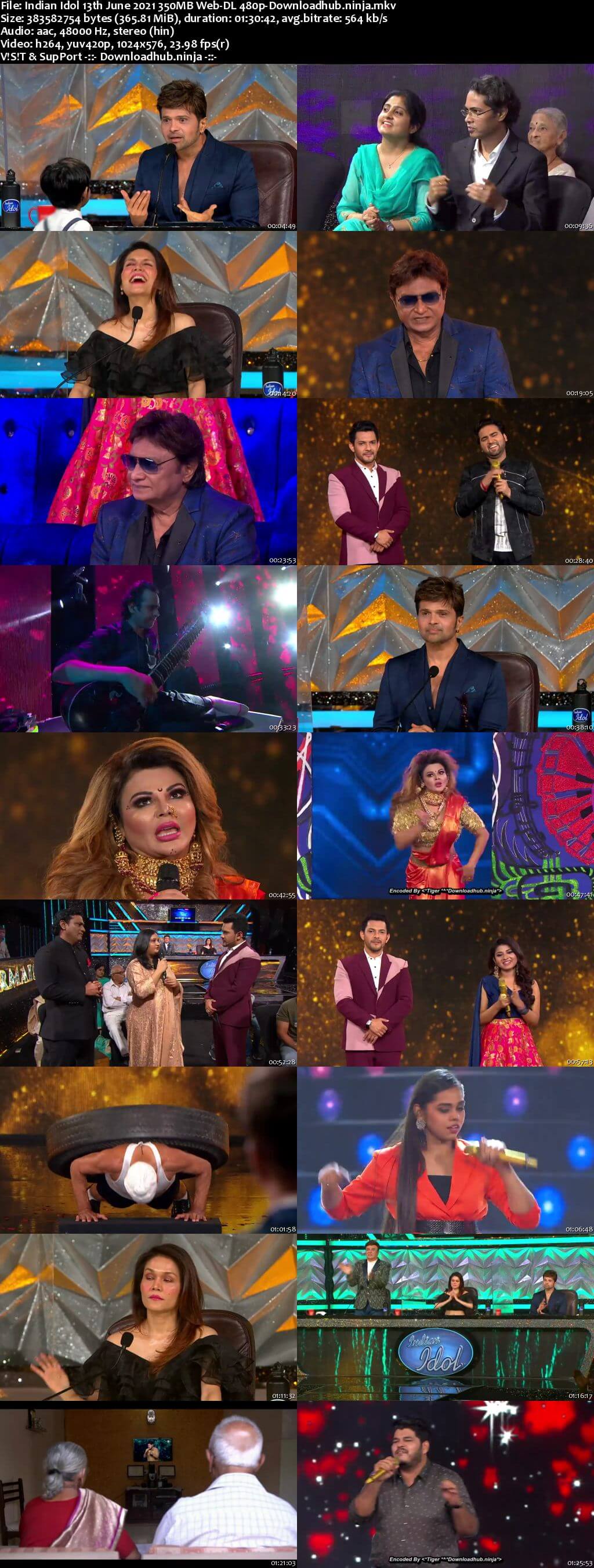 Indian Idol 13 June 2021 Episode 58 Web-DL 480p