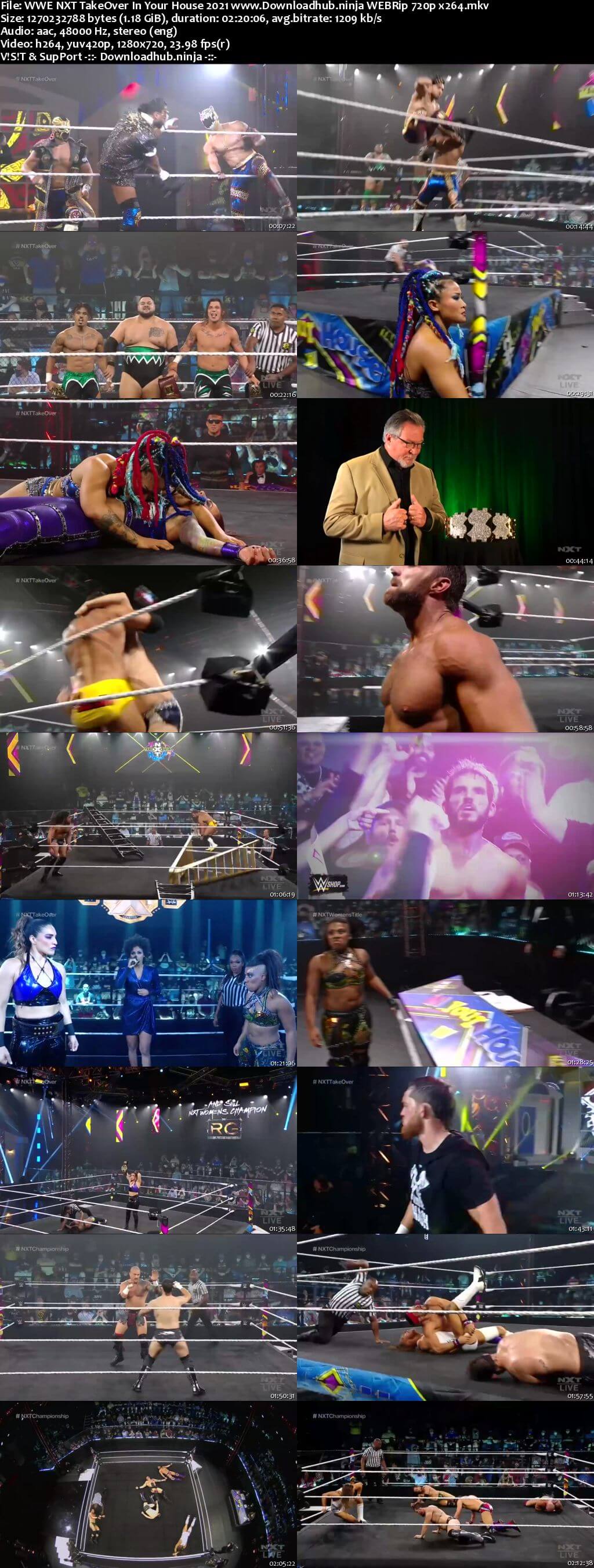 WWE NXT TakeOver In Your House 13th June 2021 720p 600MB WEBRip 480p