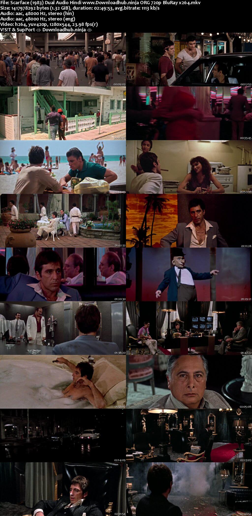 Scarface 1983 Hindi Dual Audio 720p BluRay x264