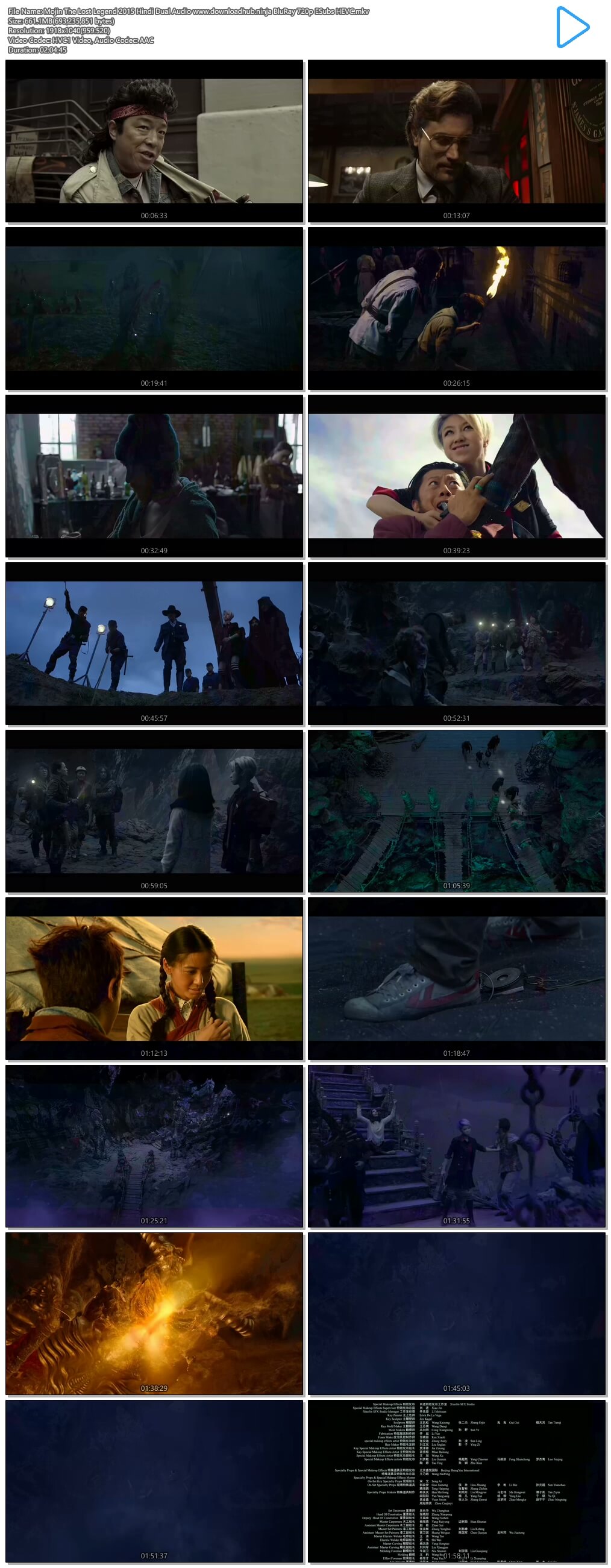 Mojin The Lost Legend 2015 Hindi Dual Audio 650MB BluRay 720p ESubs HEVC