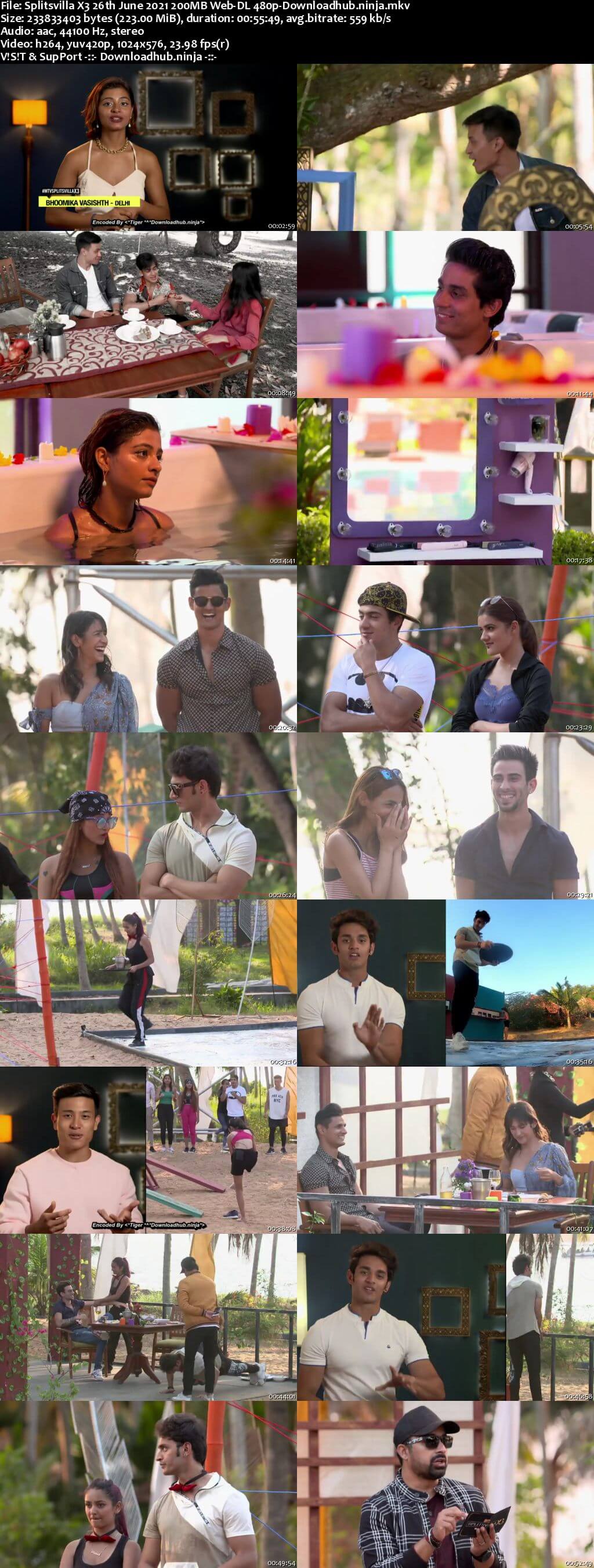 Splitsvilla X3 26th June 2021 200MB Web-DL 480p