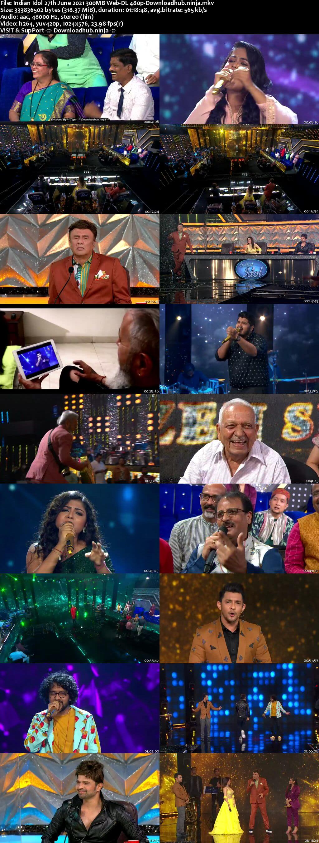 Indian Idol 27 June 2021 Episode 62 Web-DL 480p