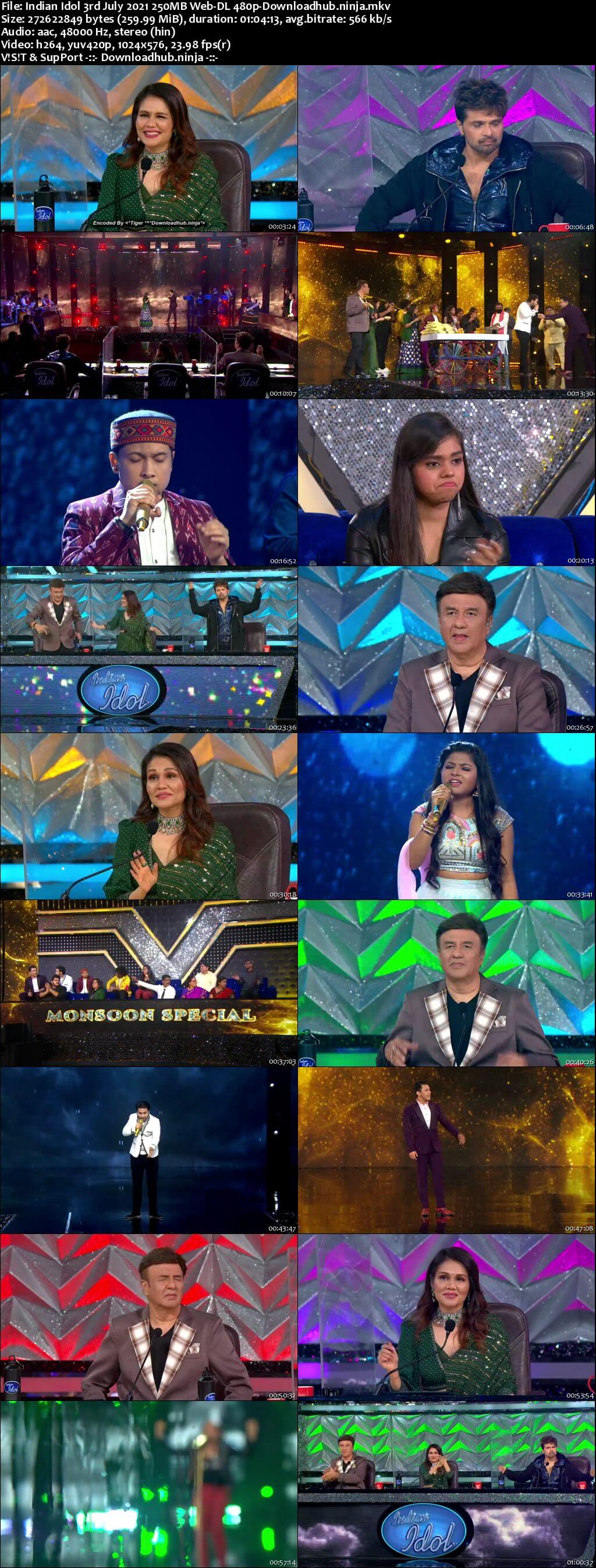 Indian Idol 03 July 2021 Episode 63 Web-DL 480p